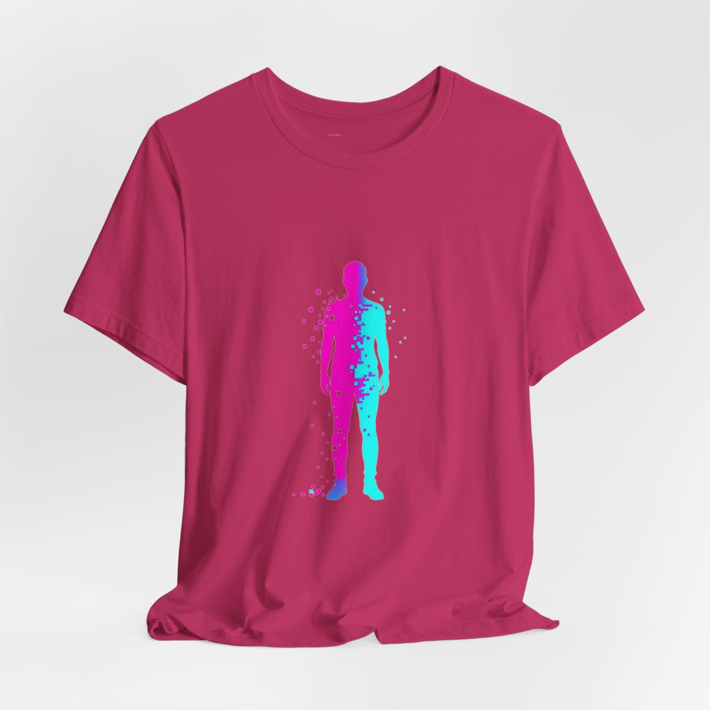 Glitched Reality Tee - Pixel Art Distorted Human Design