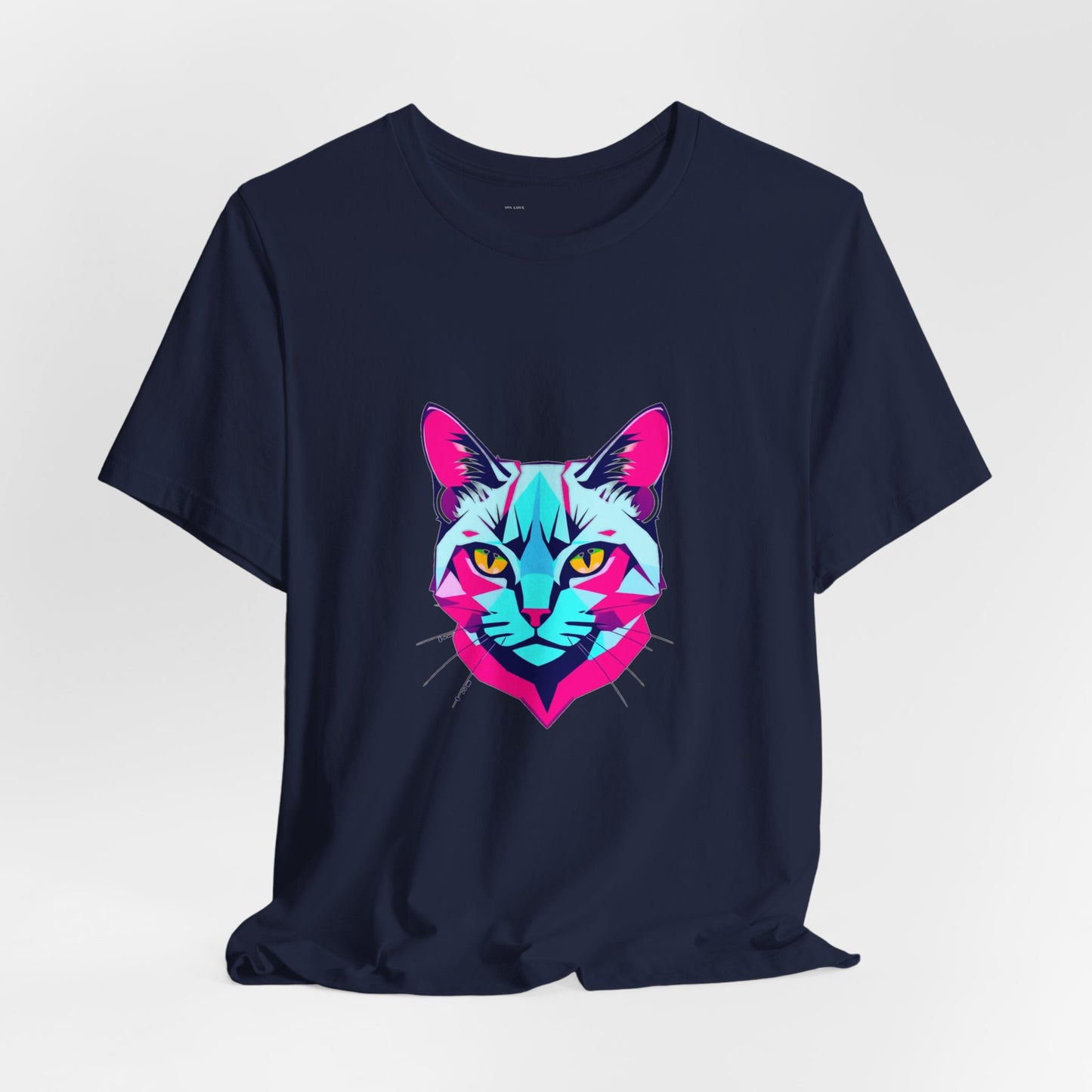 Glitch Cat Gaming Tee - Unisex Gamer T-Shirt Cyber