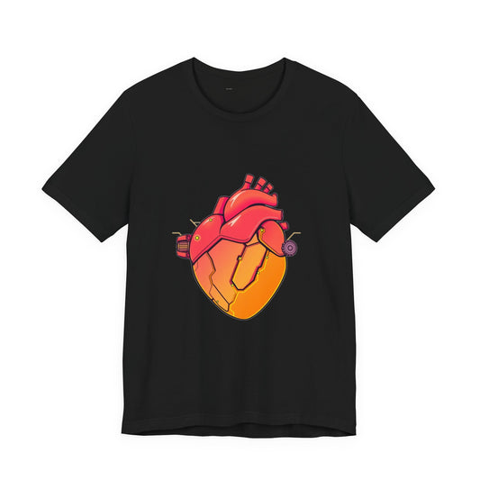Algorithm Override Tee - Robotic Heart Tech Design Shirt