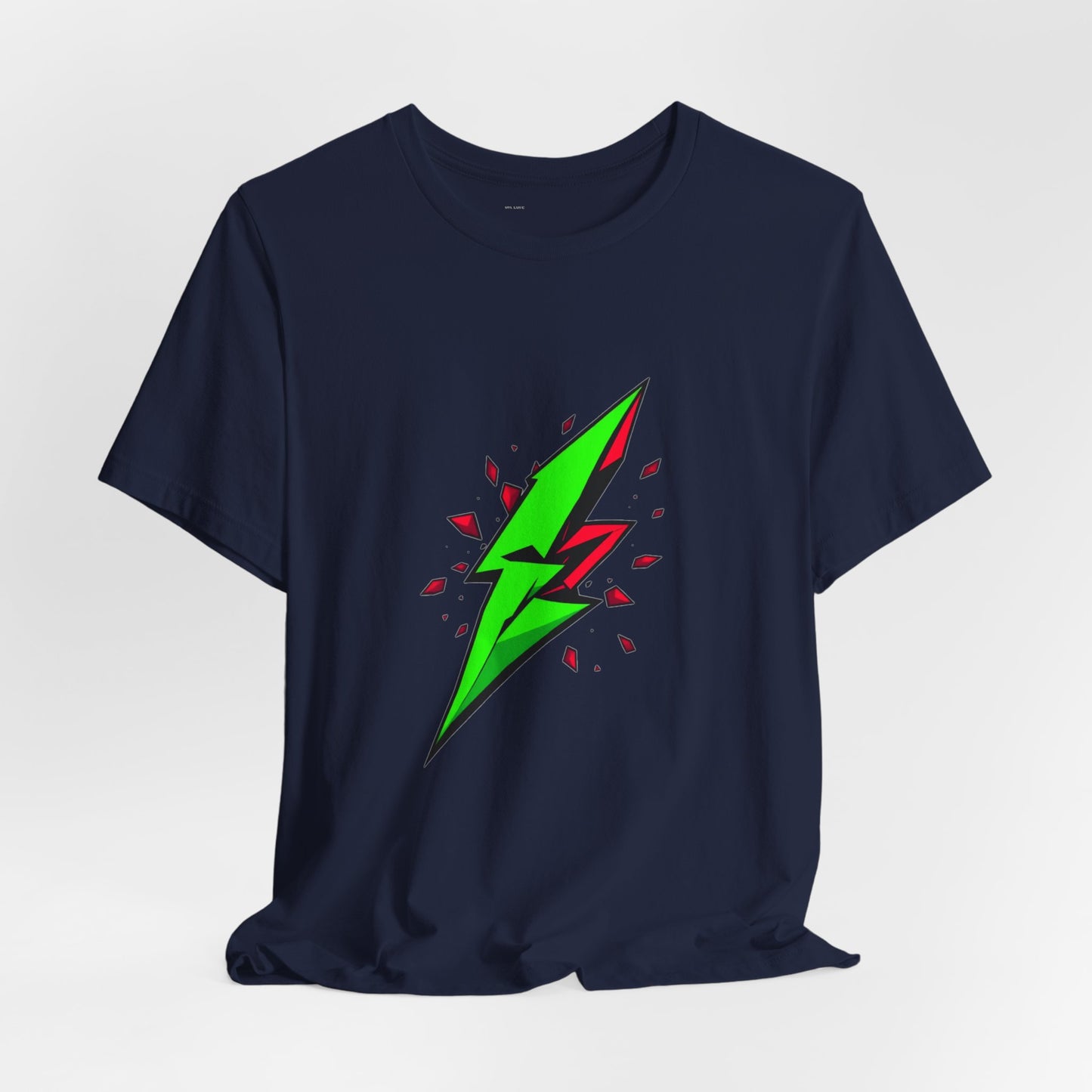 Rebel Pulse Geometric Lightning Bolt Tee - Unisex Jersey
