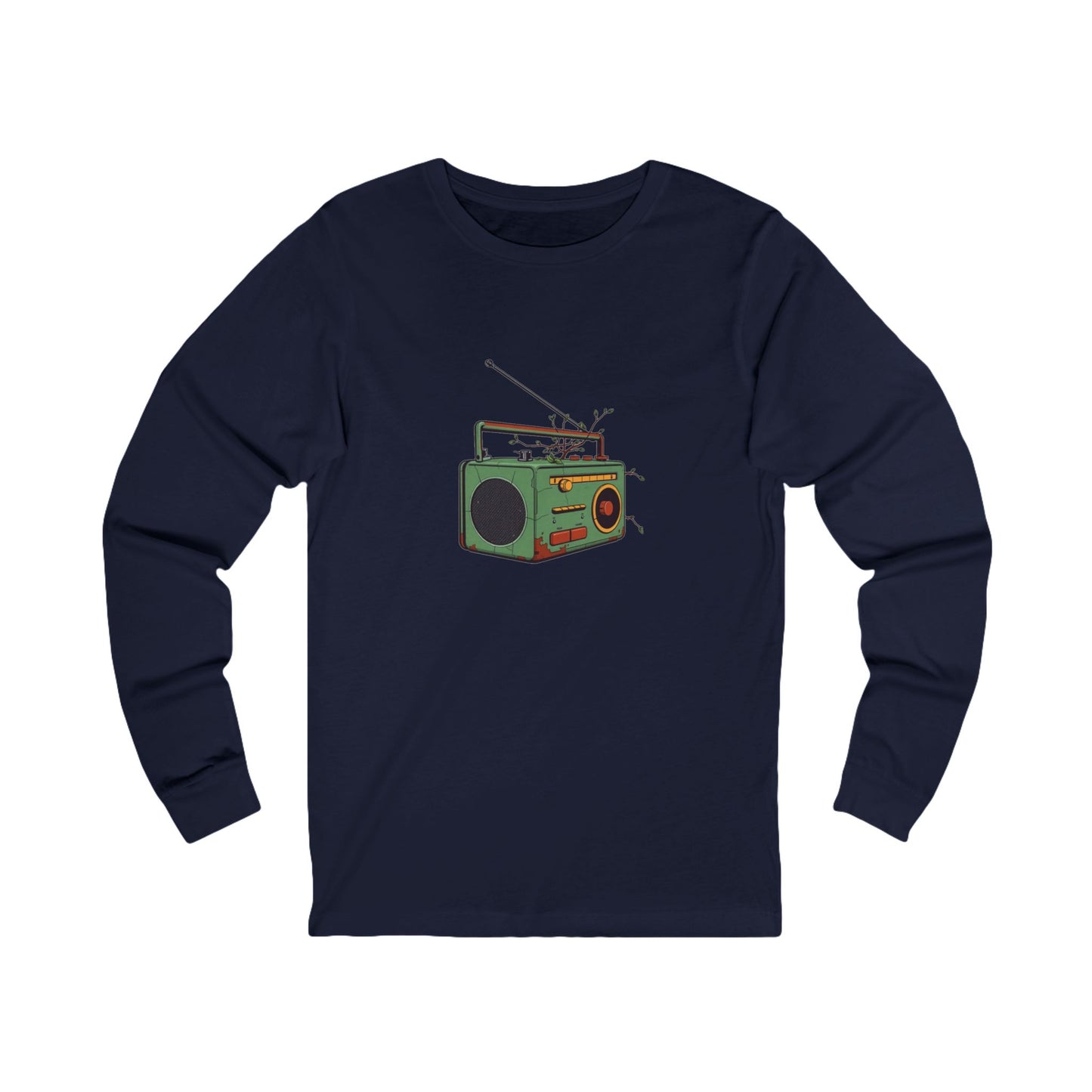 Digital Detox Vintage Radio Long Sleeve Tee - Unisex