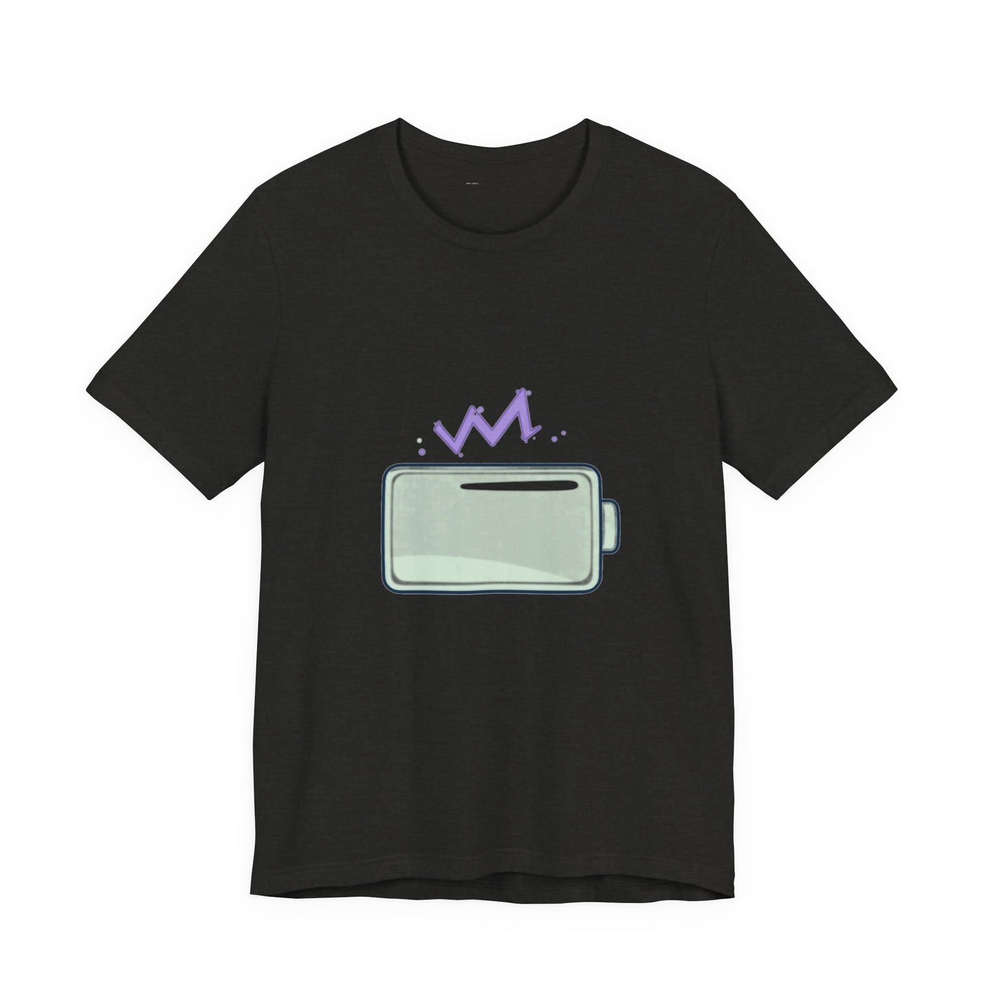 Social Battery Low Introvert Tee - Soft Sage Green Design