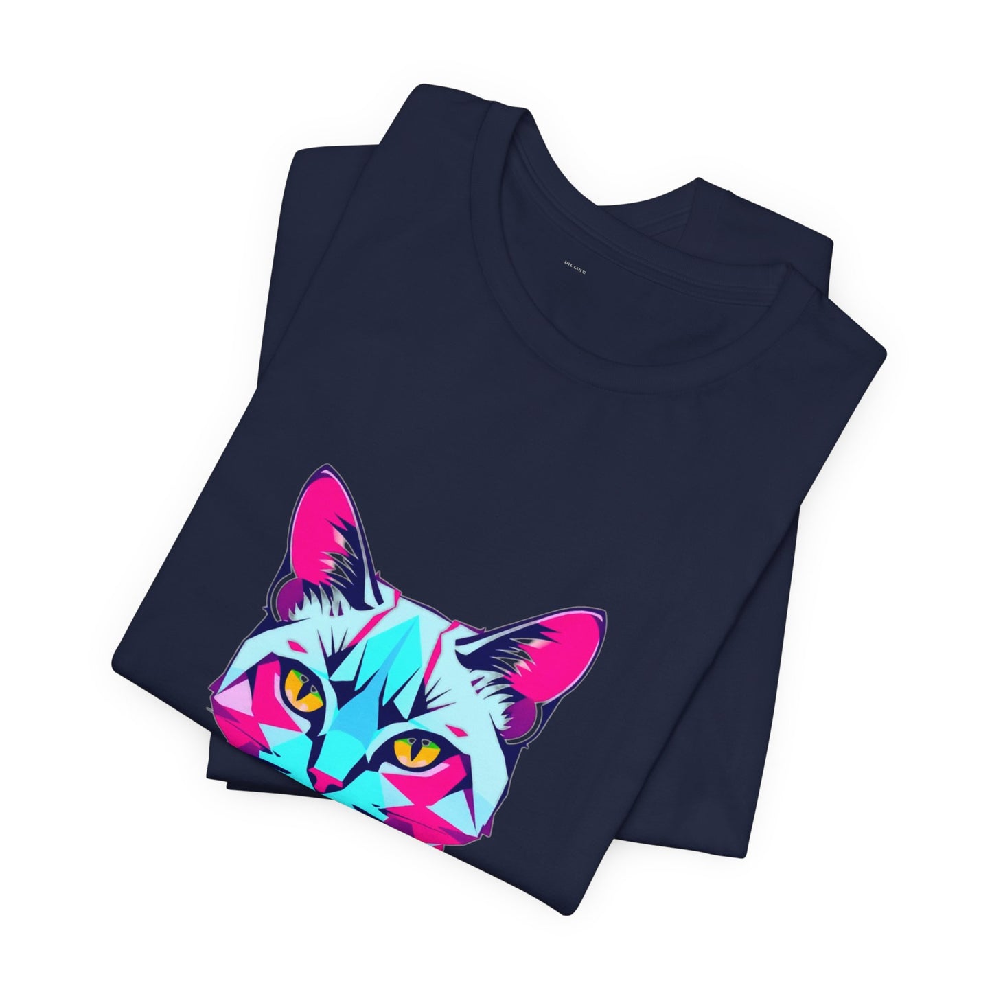 Glitch Cat Gaming Tee - Unisex Gamer T-Shirt Cyber