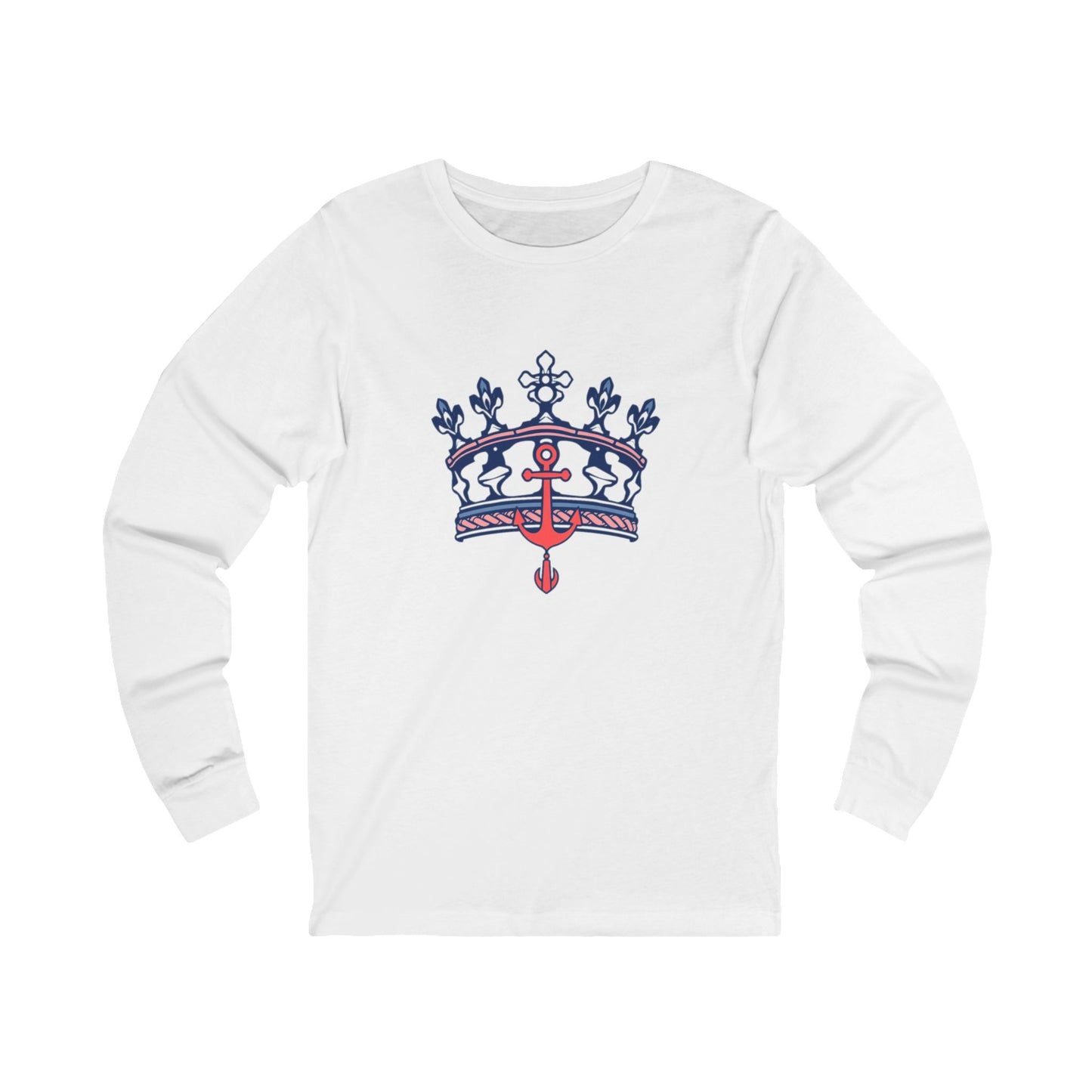 Yacht Club Crown Unisex Long Sleeve Tee - Nautical Style