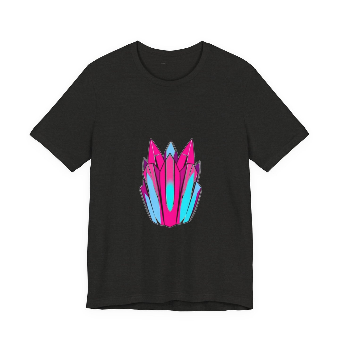 Main Character Energy Crystal Unisex Tee - Hot Pink Blue
