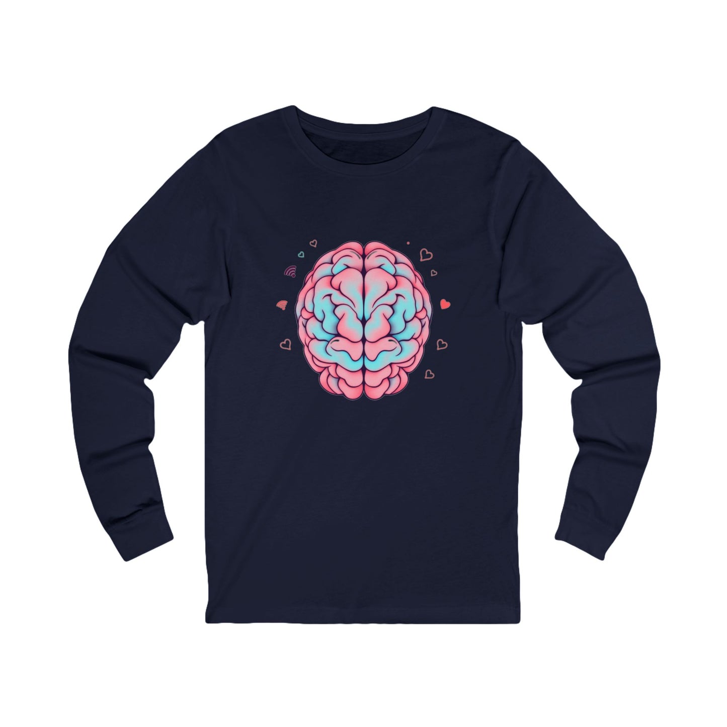 Viral Vibes Brain Tee - Unisex Long Sleeve Internet Shirt