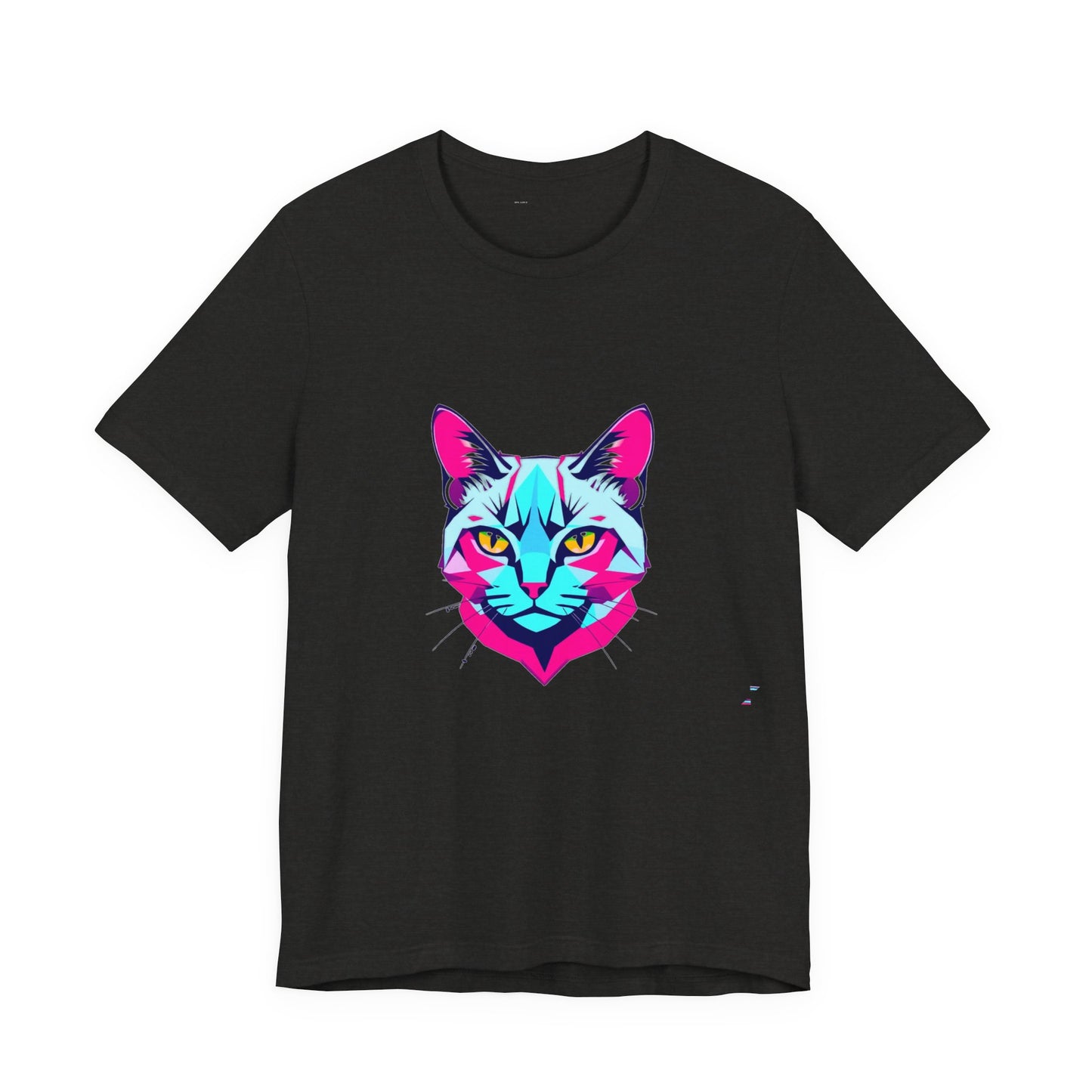 Glitch Cat Gaming Tee - Unisex Gamer T-Shirt Cyber