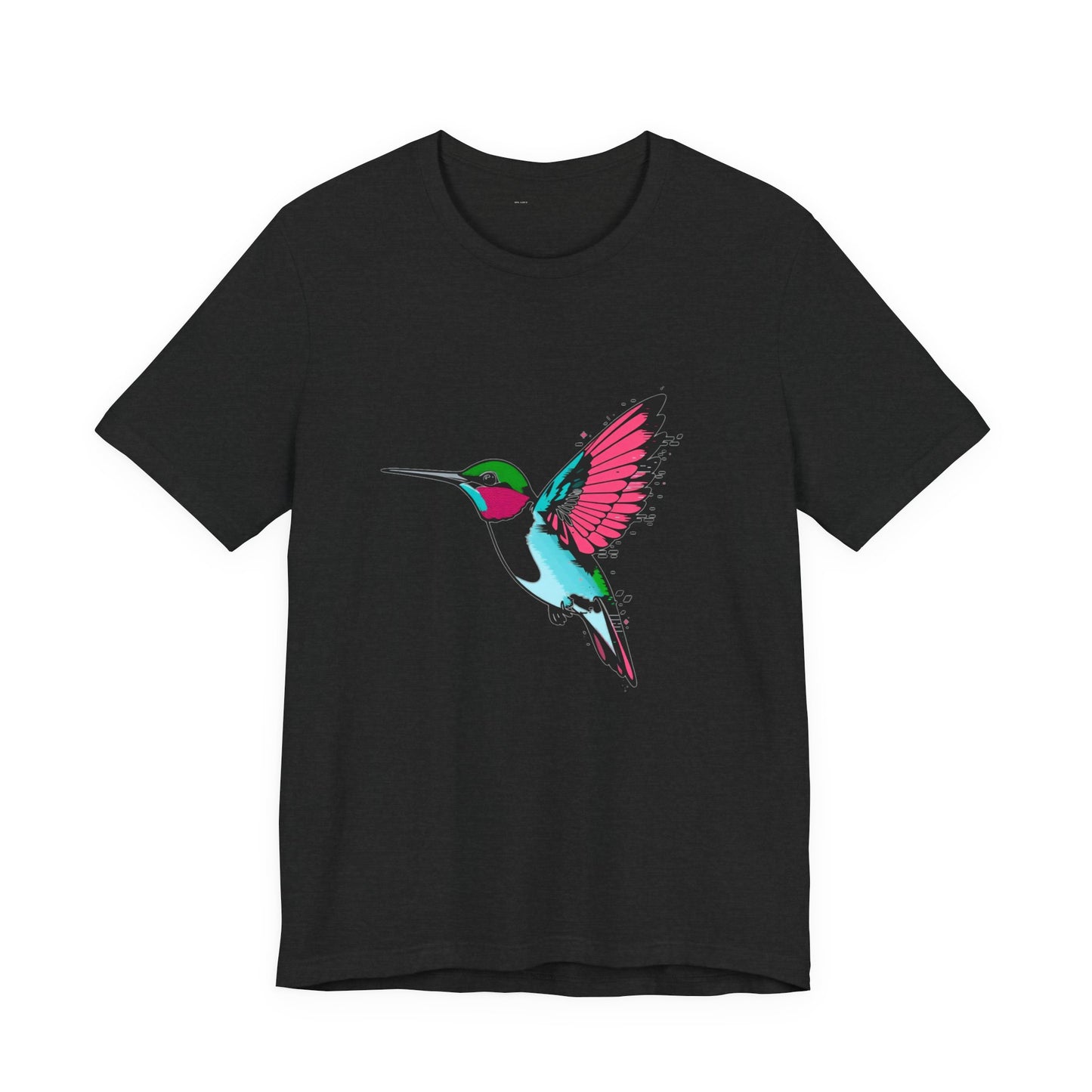Infinite Feed Frenzy Glitch Hummingbird Tee - Unisex