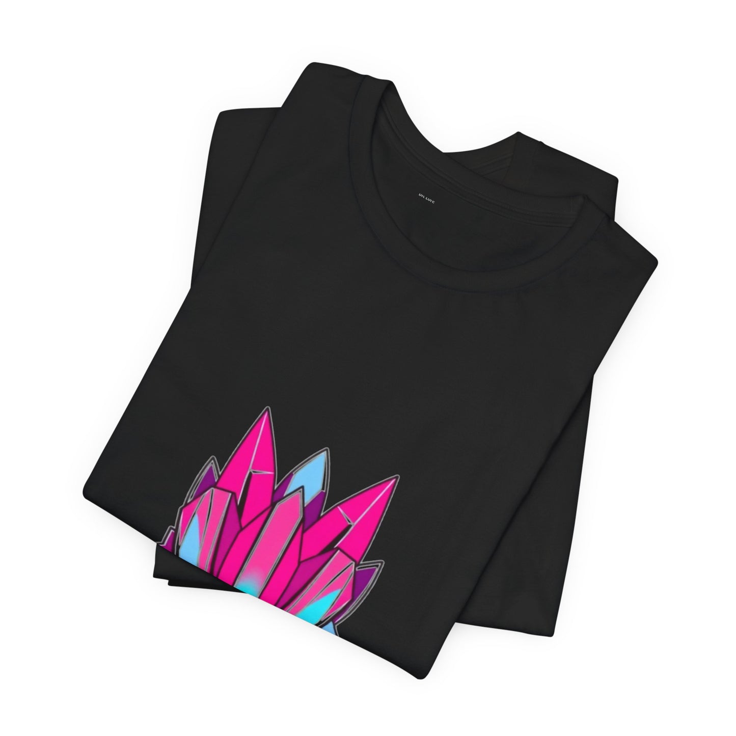 Main Character Energy Crystal Unisex Tee - Hot Pink Blue