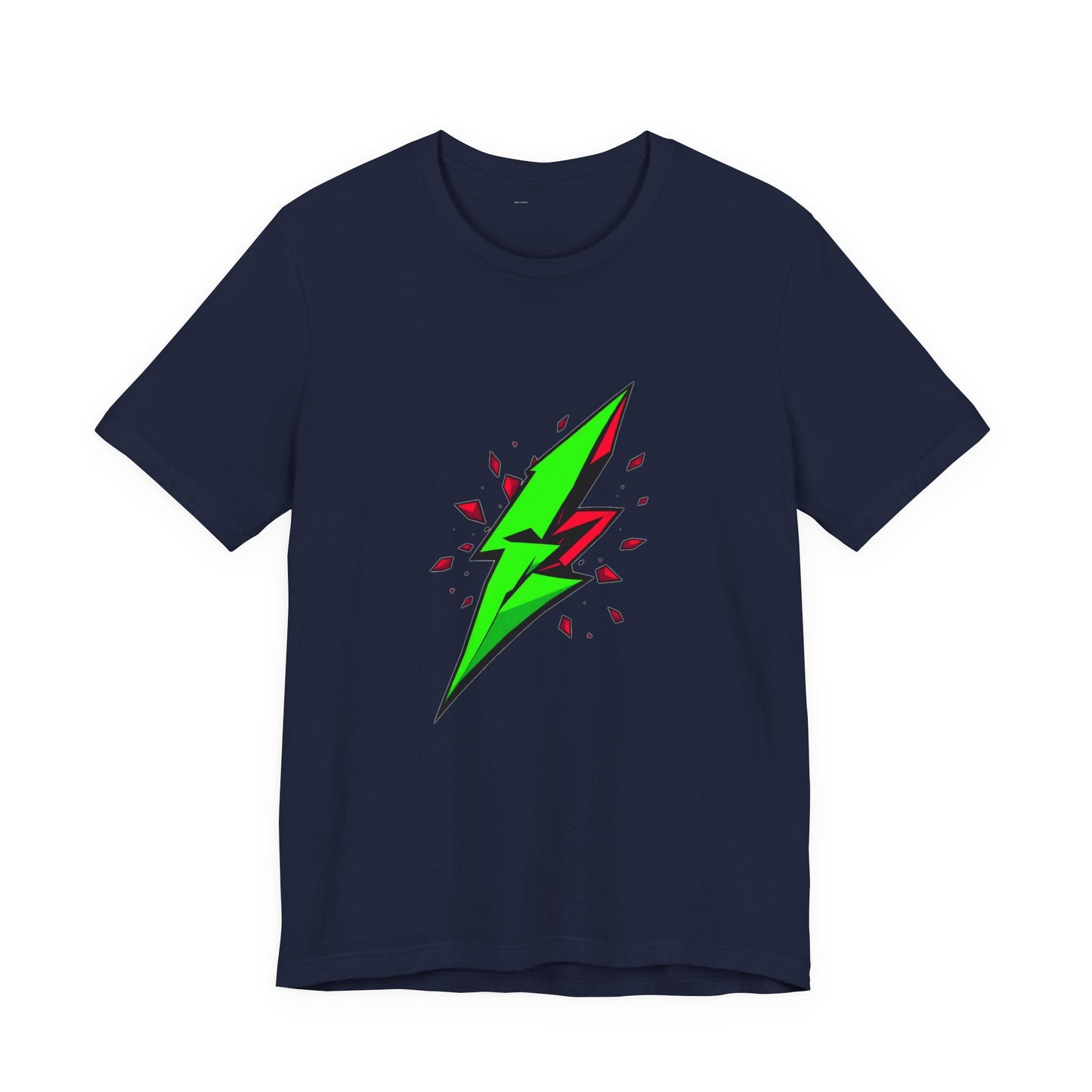 Rebel Pulse Geometric Lightning Bolt Tee - Unisex Jersey