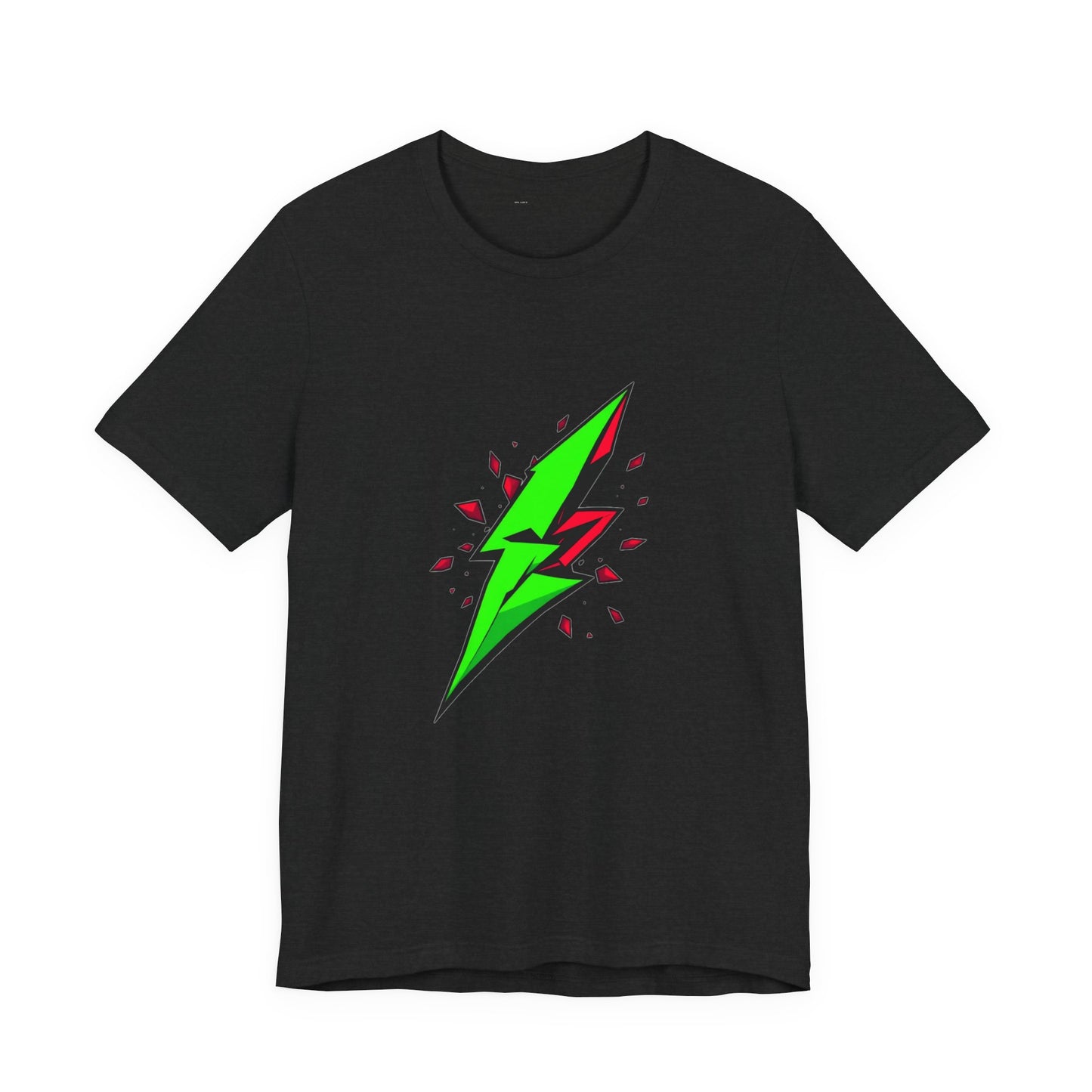 Rebel Pulse Geometric Lightning Bolt Tee - Unisex Jersey