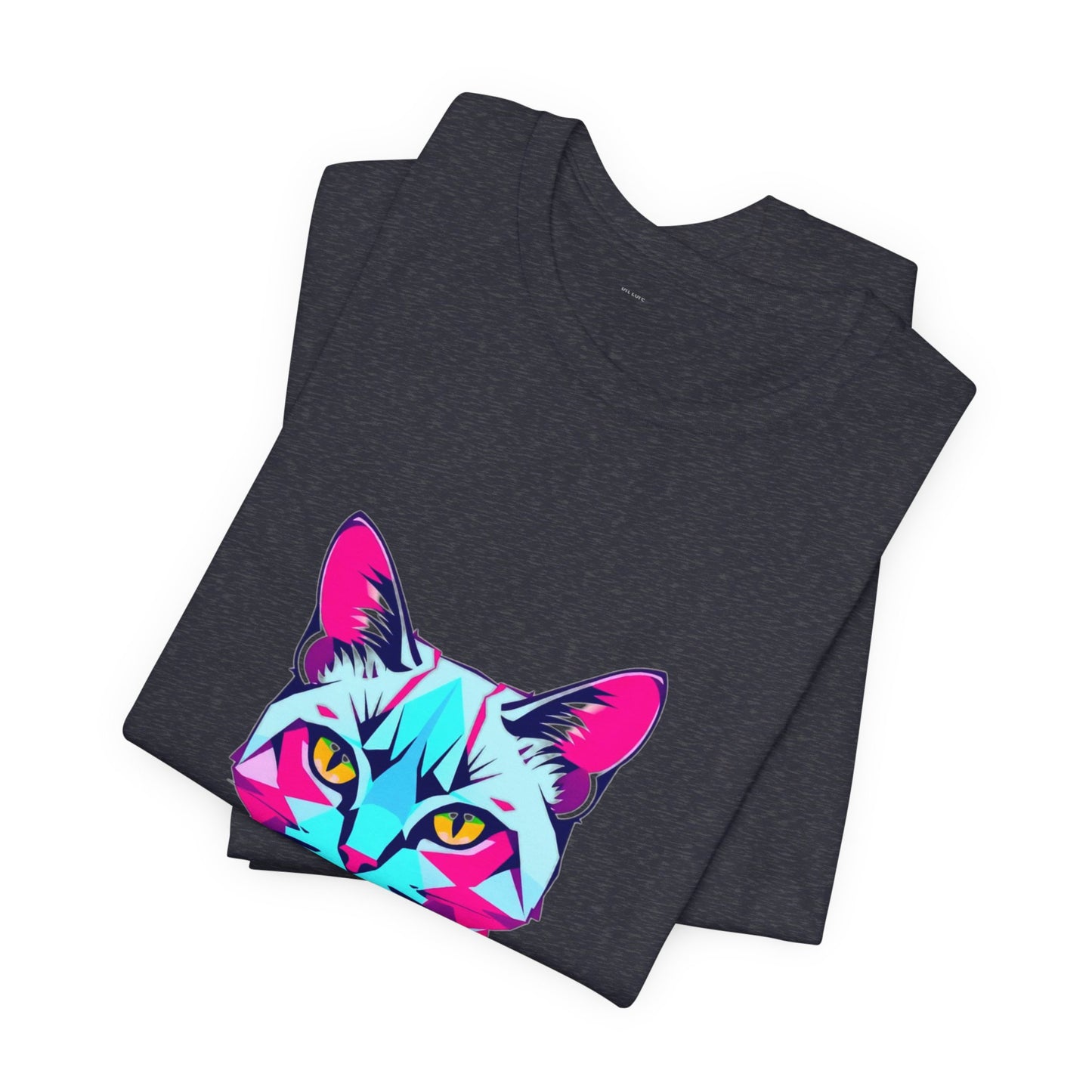 Glitch Cat Gaming Tee - Unisex Gamer T-Shirt Cyber