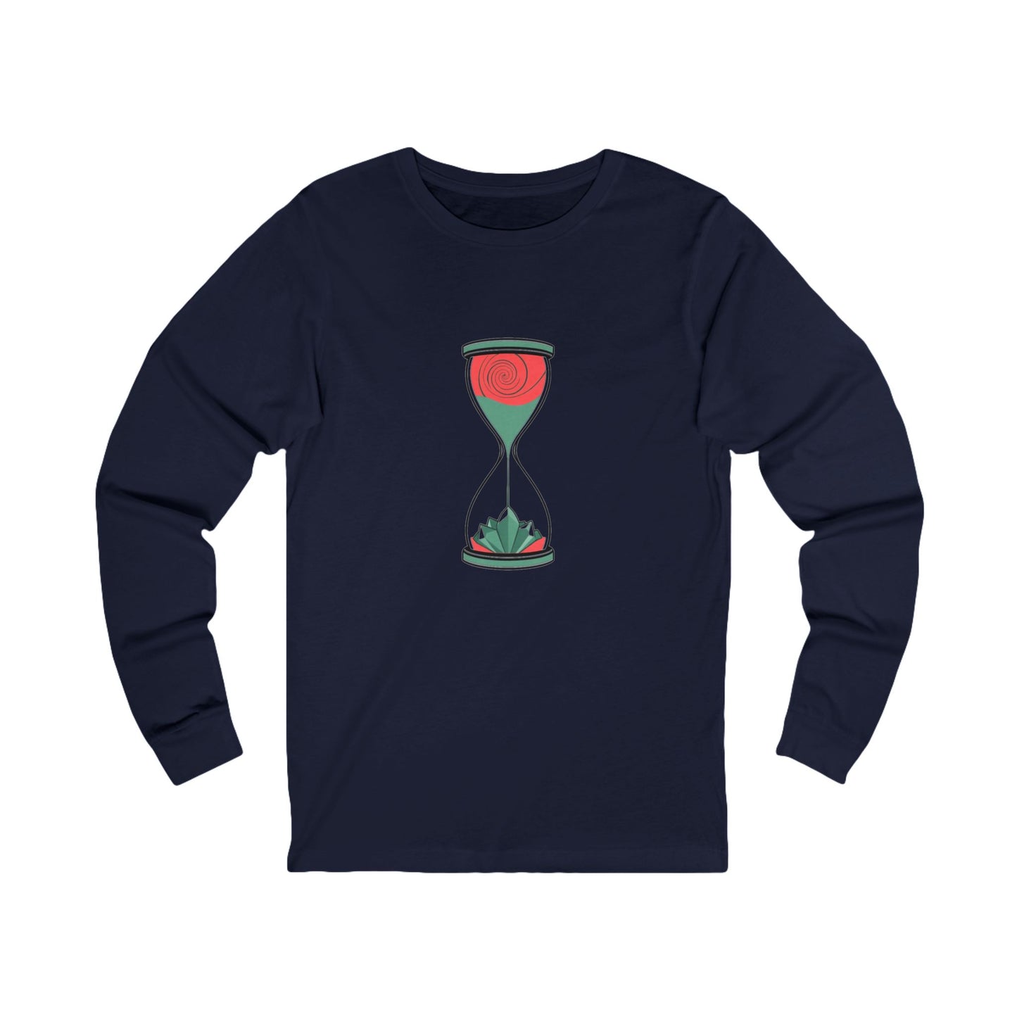 Era Shift Vibes Unisex Long Sleeve Tee - Electric Coral