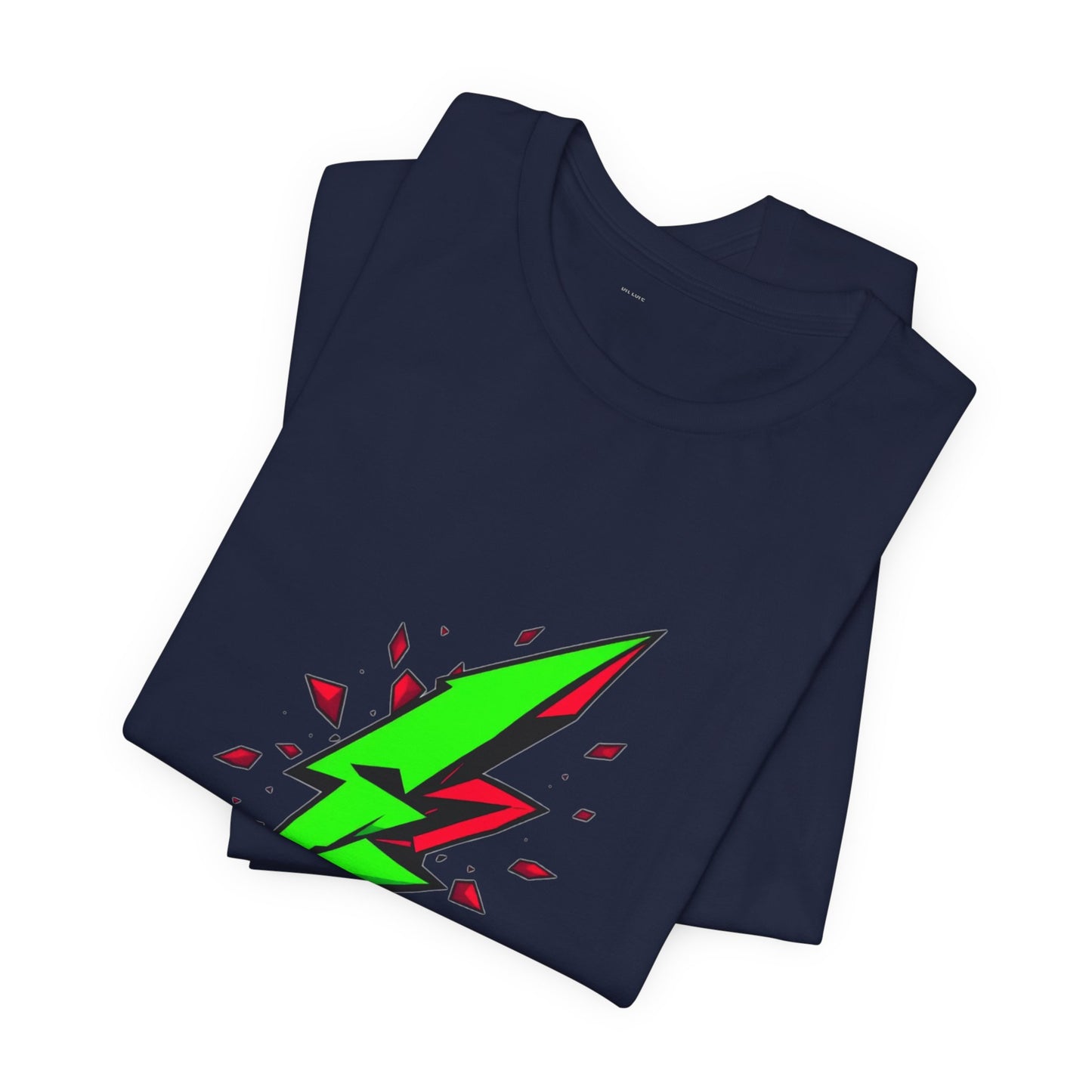 Rebel Pulse Geometric Lightning Bolt Tee - Unisex Jersey