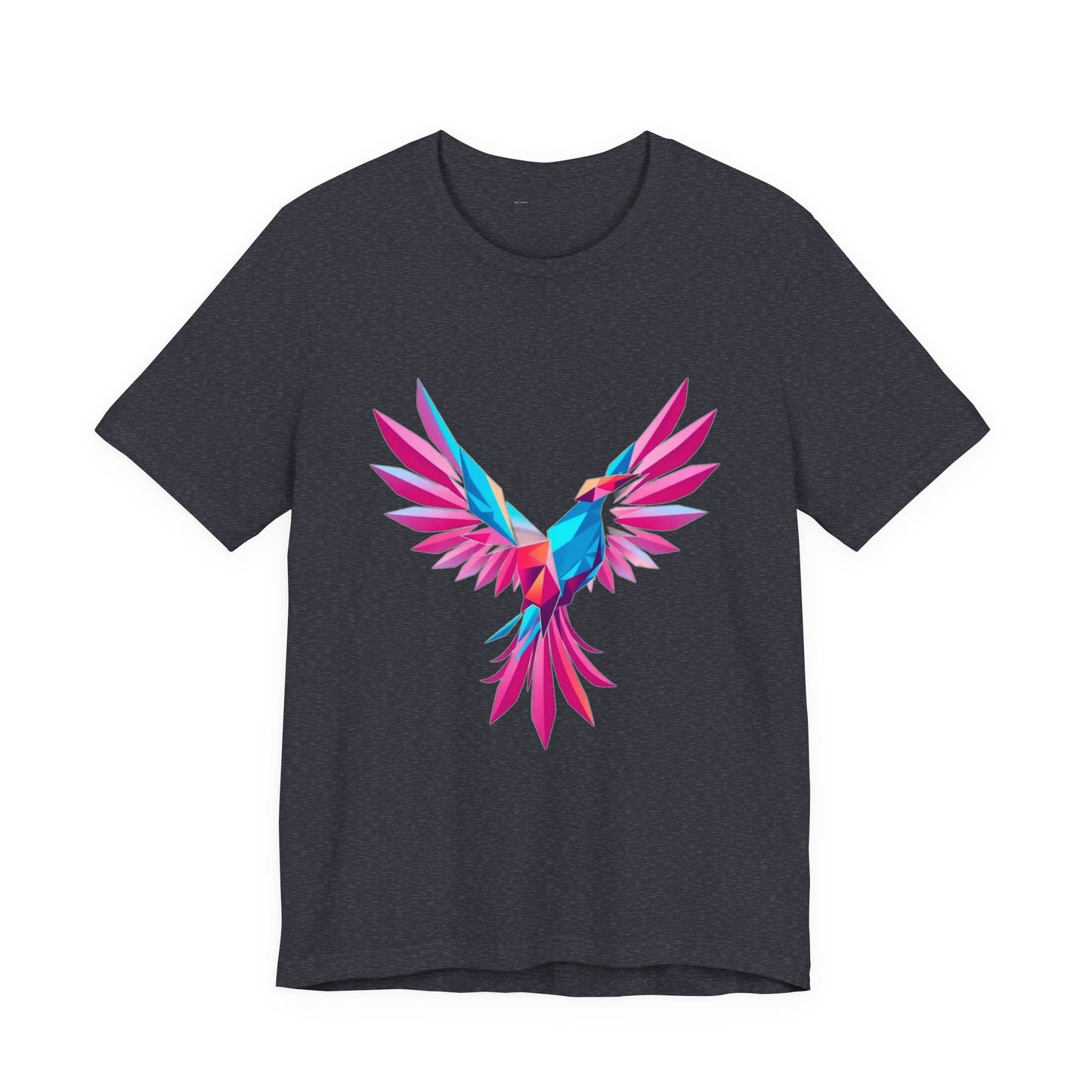 Glitch Storm Phoenix Graphic Tee - Cyber Gaming T-Shirt