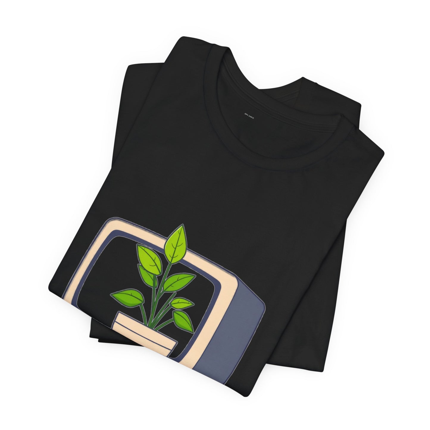 Dial-Up Dreams Retro Computer Plant Tee - Nostalgic Shirt