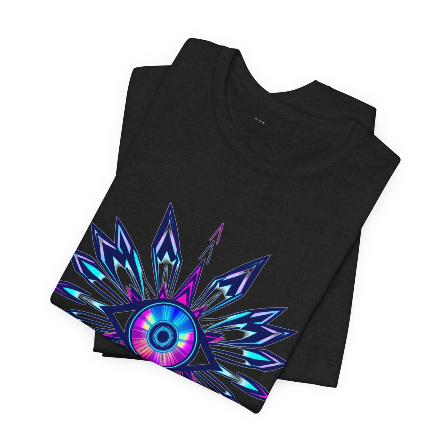 Digital Oracle Tee - Y2K Cyber Eye Graphic Unisex T-Shirt