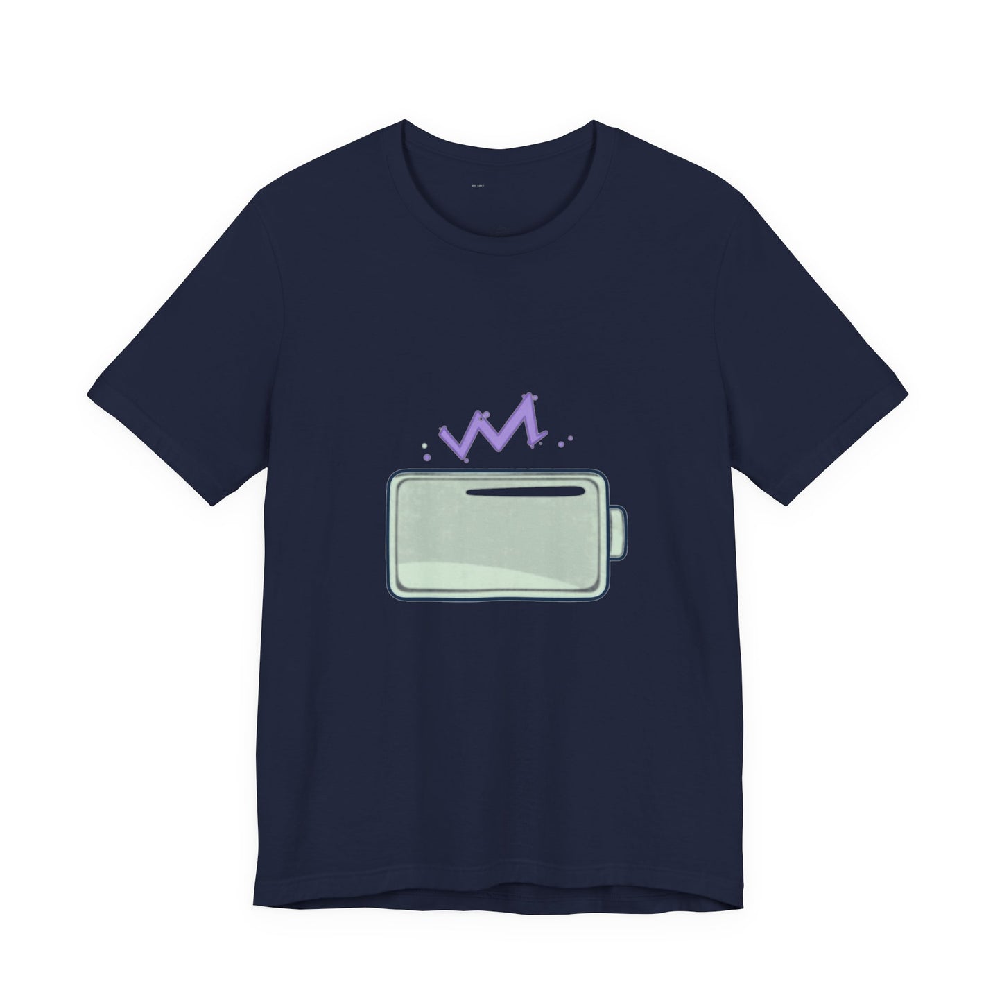 Social Battery Low Introvert Tee - Soft Sage Green Design