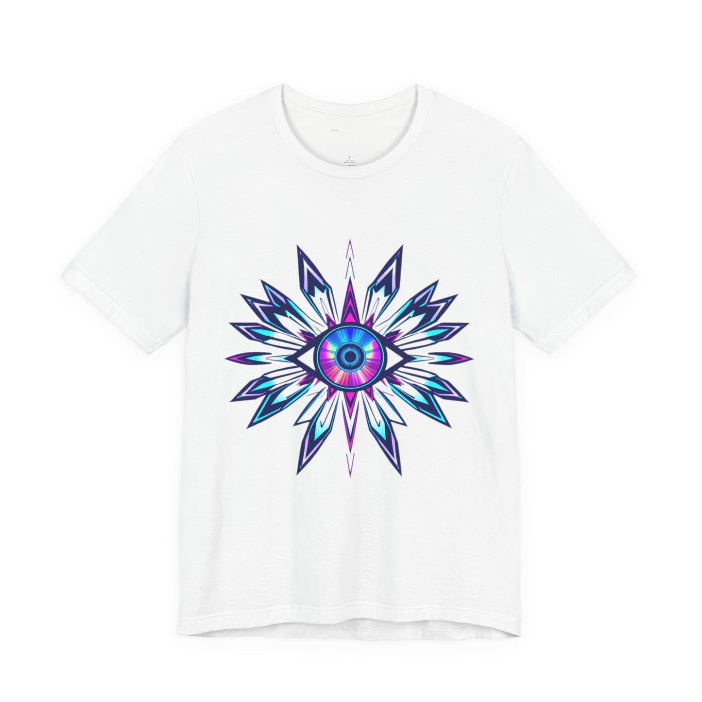 Digital Oracle Tee - Y2K Cyber Eye Graphic Unisex T-Shirt