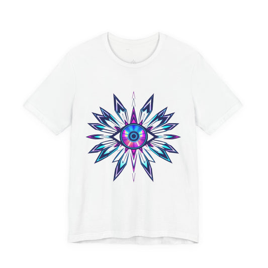 Digital Oracle Tee - Y2K Cyber Eye Graphic Unisex T-Shirt