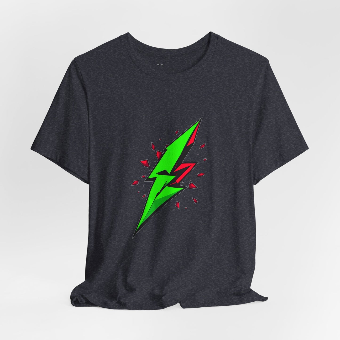 Rebel Pulse Geometric Lightning Bolt Tee - Unisex Jersey