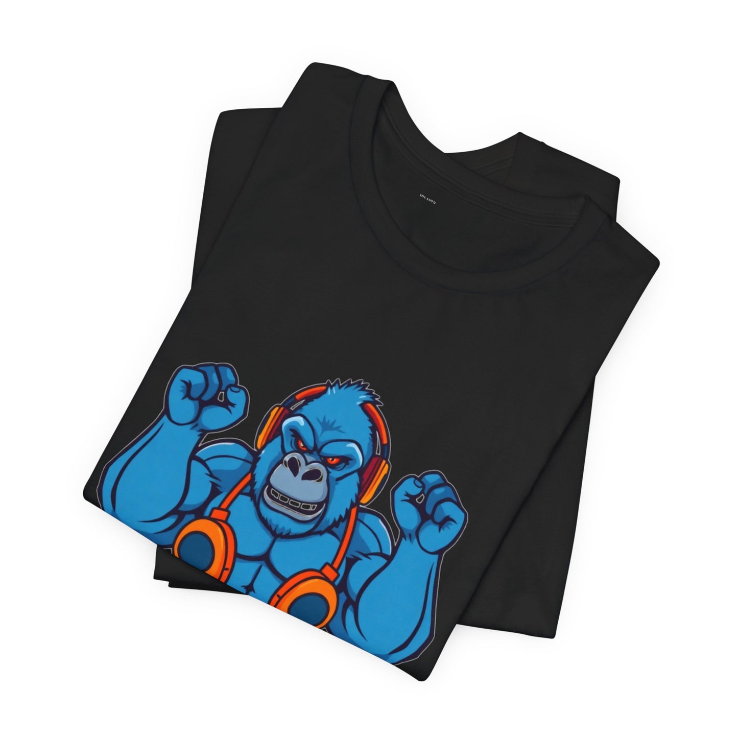 Buff Boss Battle Gaming Tee - Pixel Gorilla Shirt