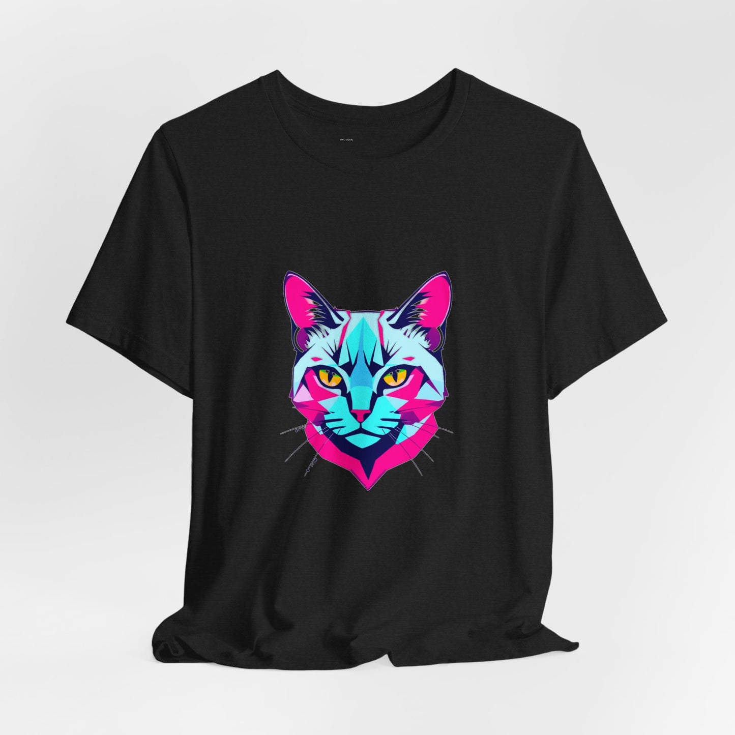 Glitch Cat Gaming Tee - Unisex Gamer T-Shirt Cyber