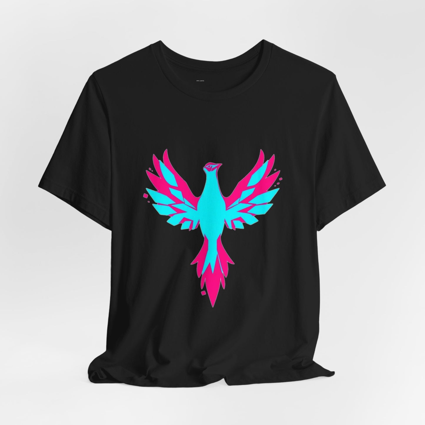 Glitch Phoenix Tee - Gaming Graphic T-Shirt Unisex