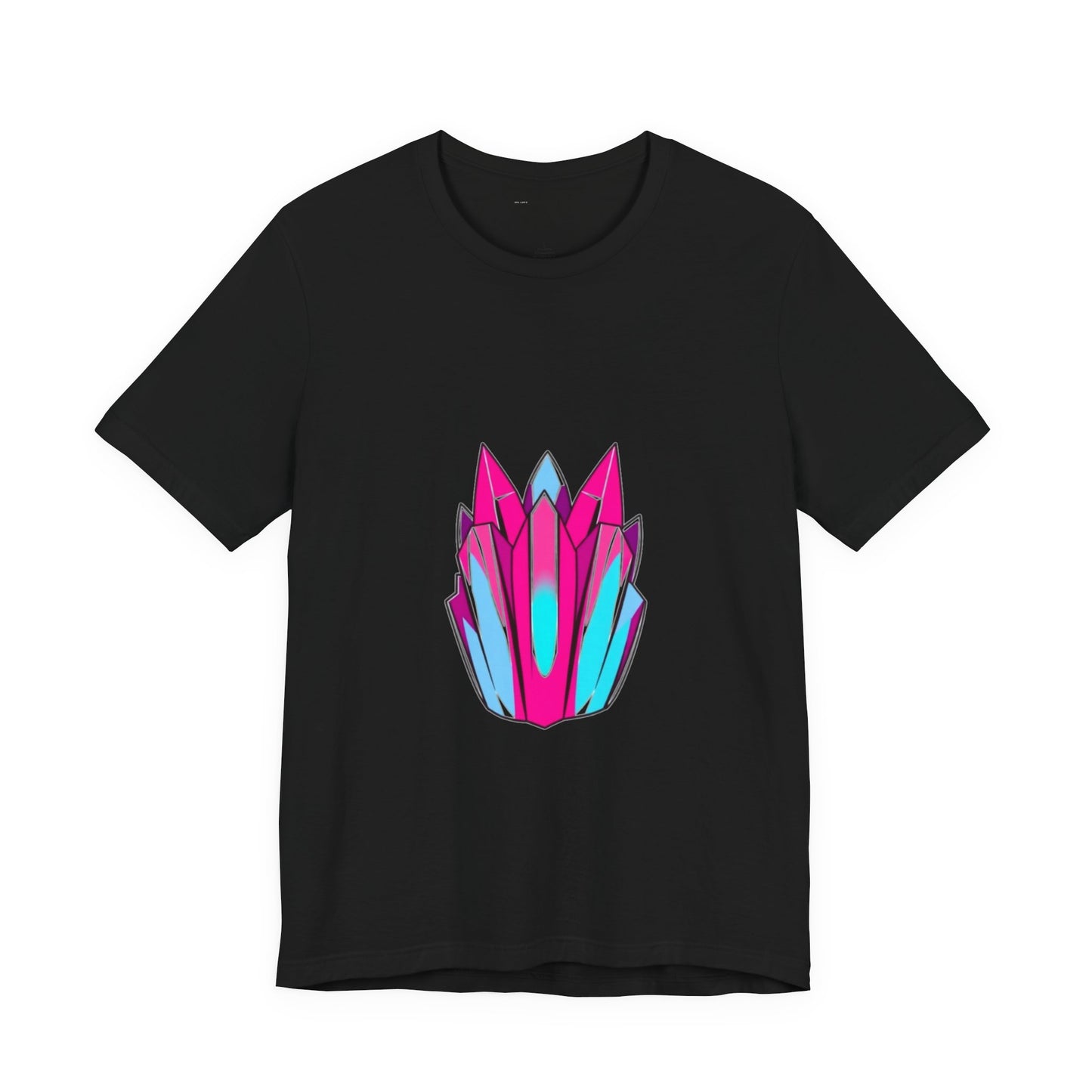 Main Character Energy Crystal Unisex Tee - Hot Pink Blue