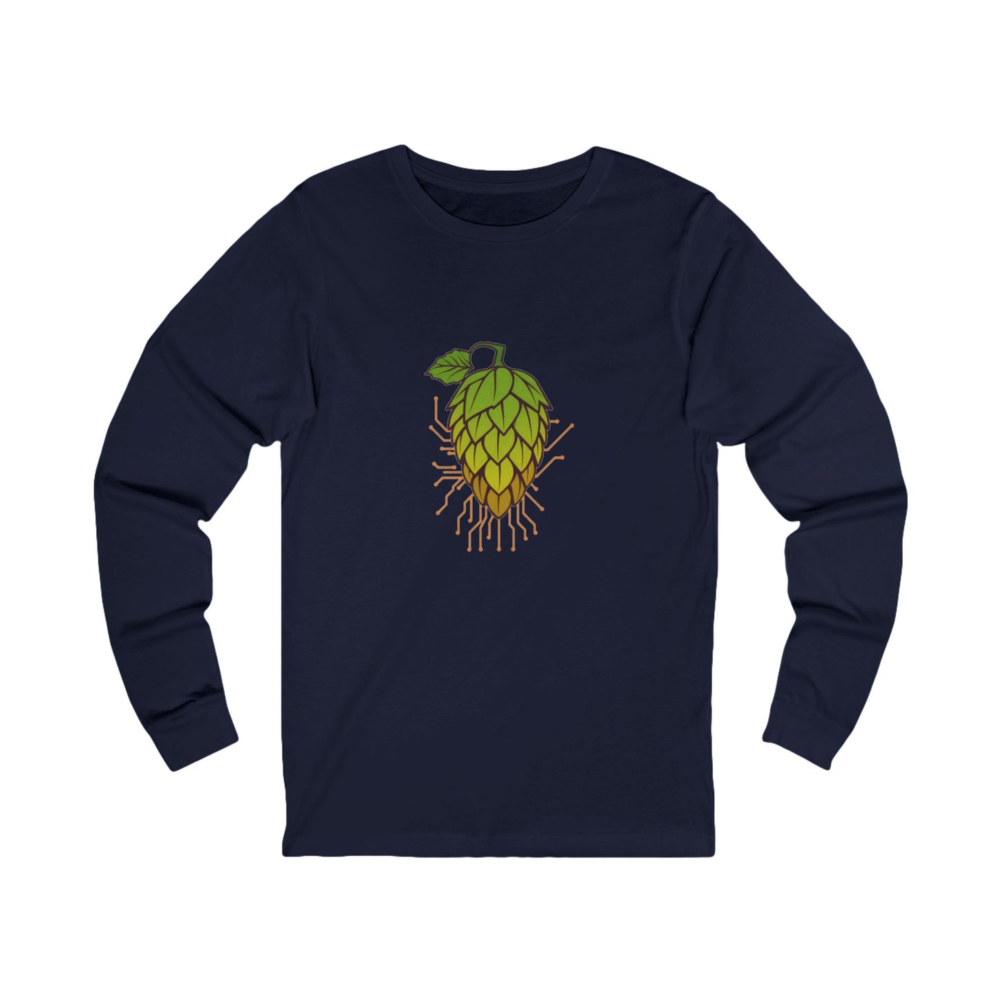Botanical Brew Circuit Long Sleeve Tee - Craft Beer Tech