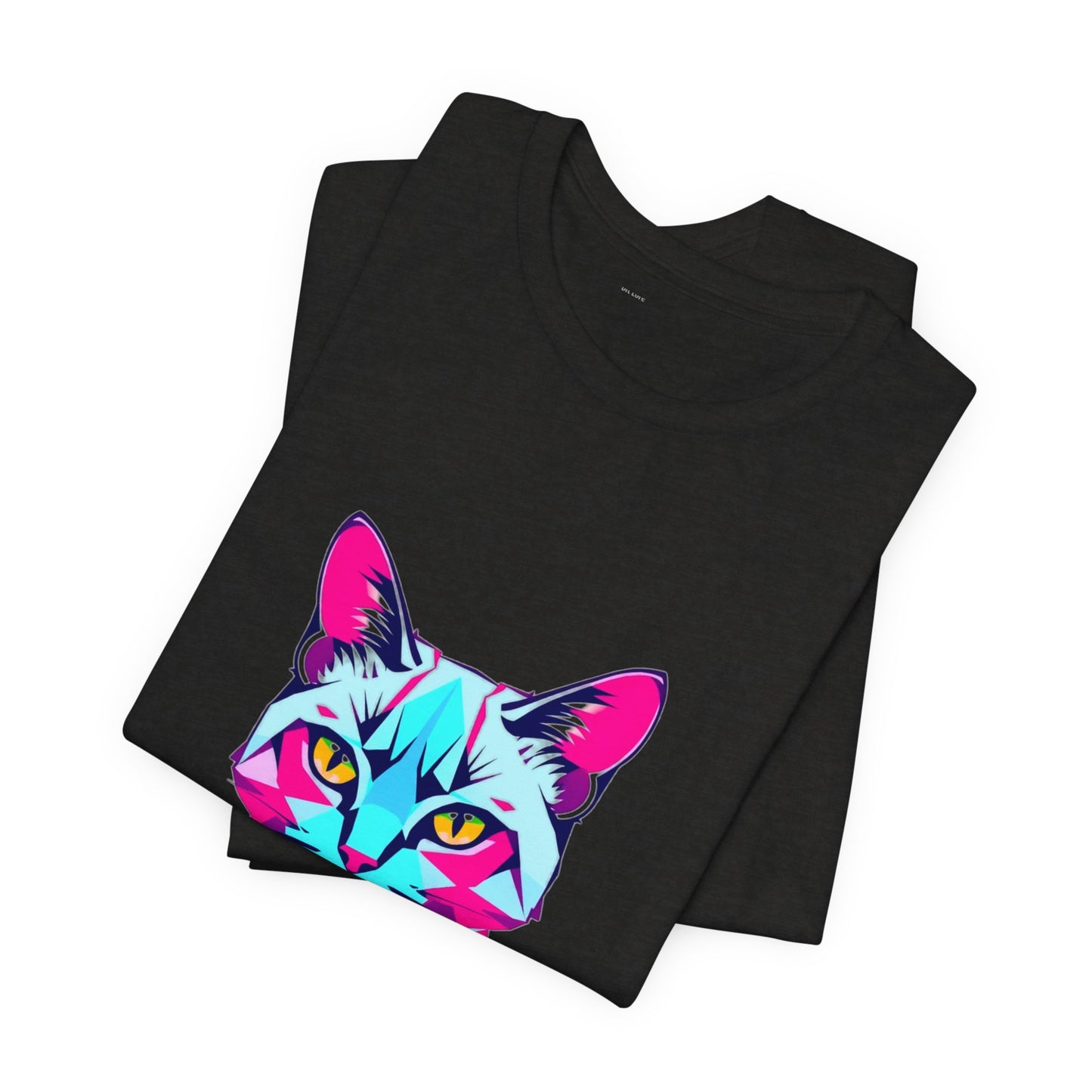 Glitch Cat Gaming Tee - Unisex Gamer T-Shirt Cyber