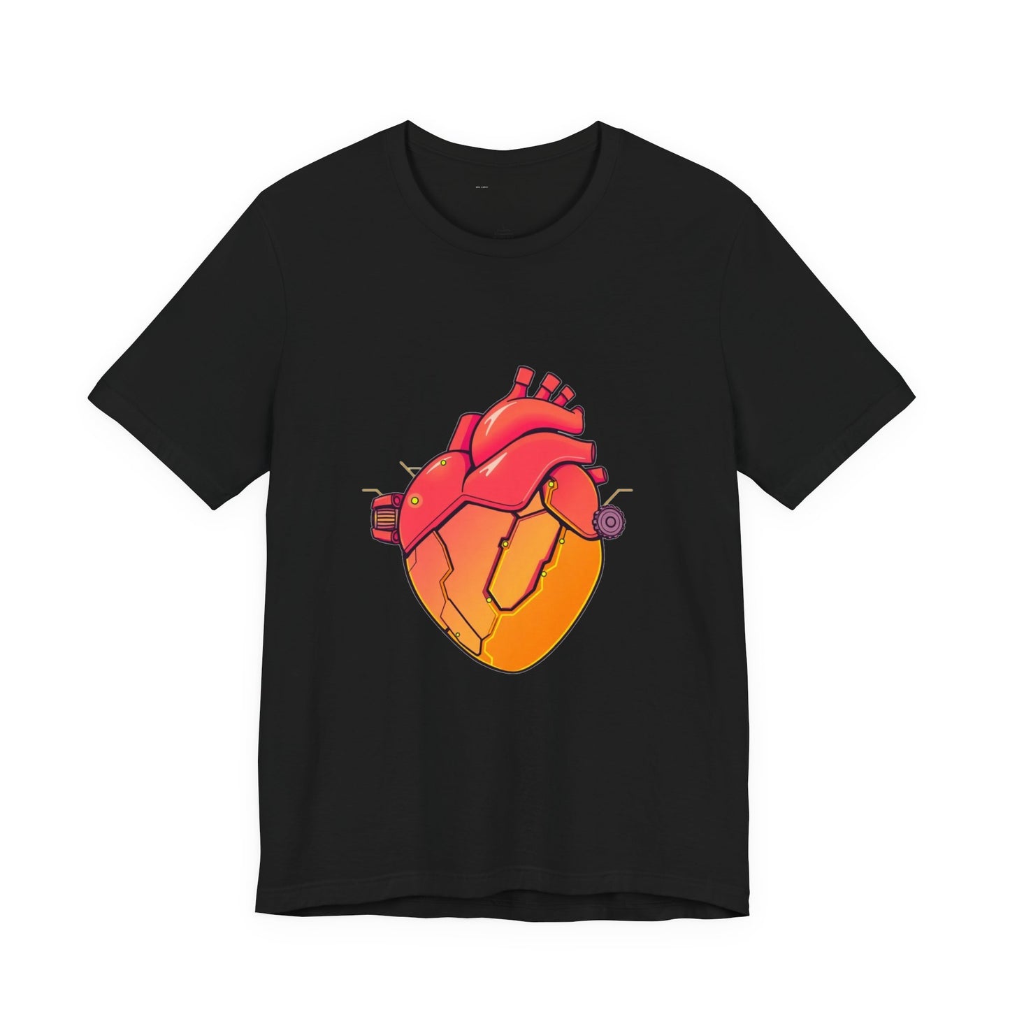 Algorithm Override Tee - Robotic Heart Tech Design Shirt