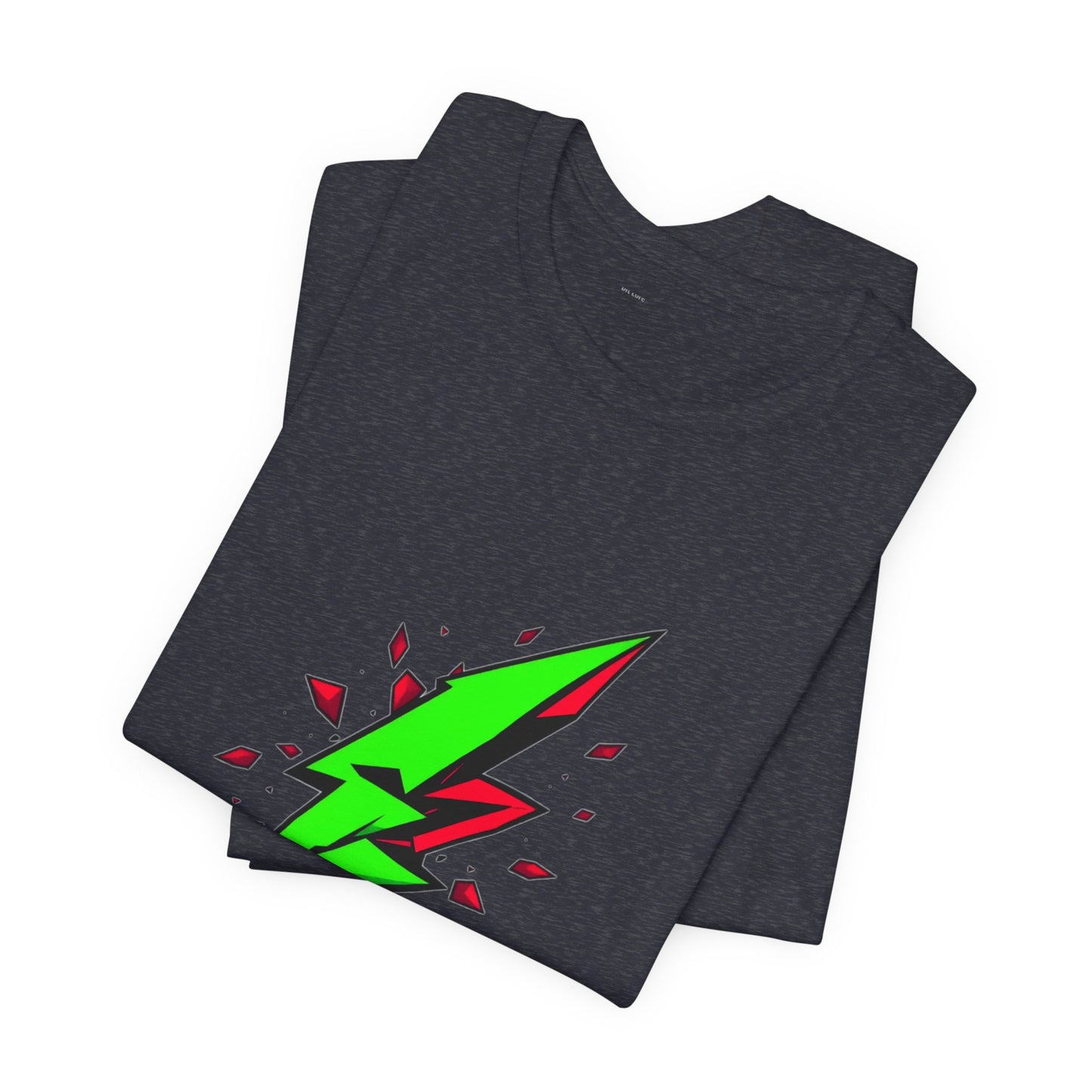 Rebel Pulse Geometric Lightning Bolt Tee - Unisex Jersey