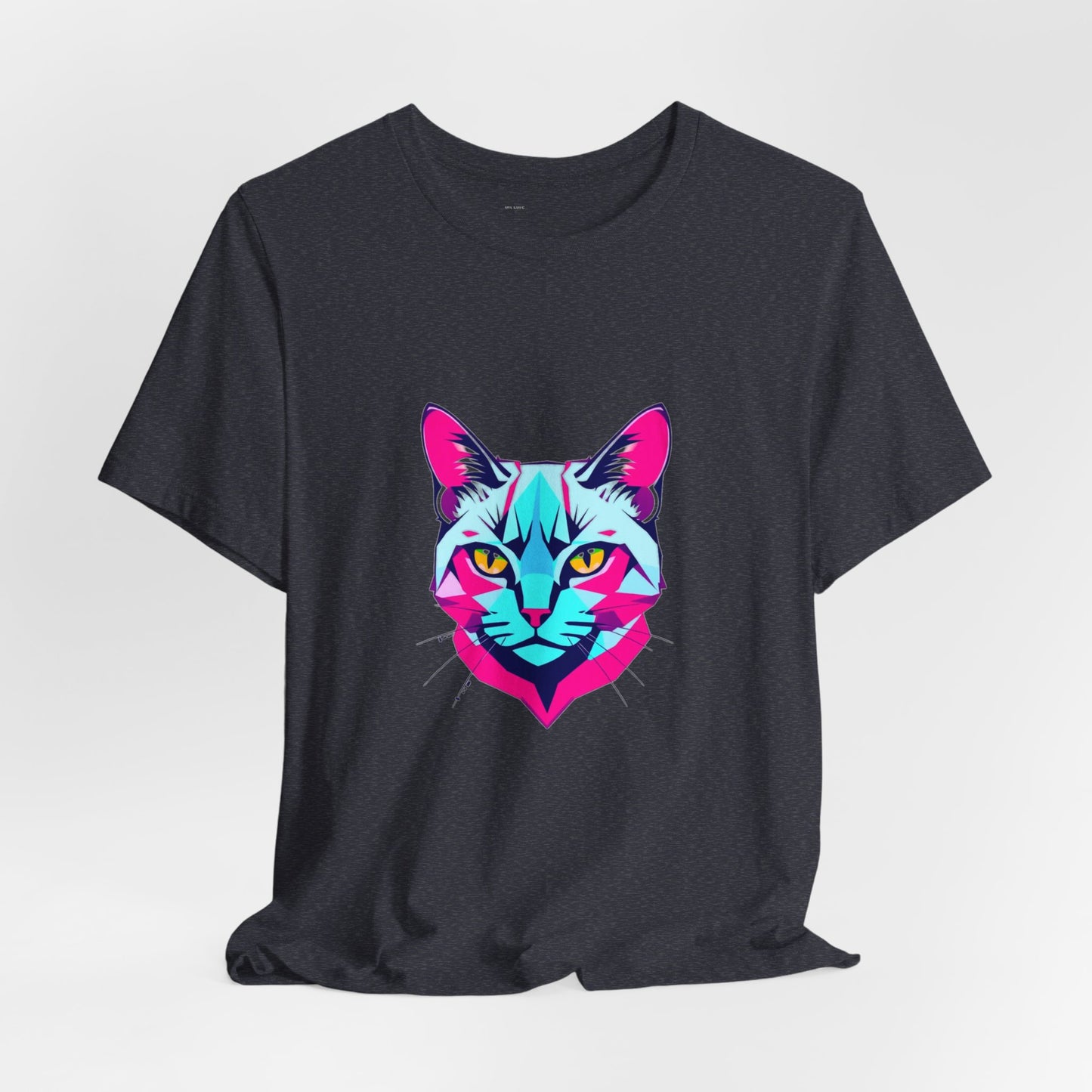 Glitch Cat Gaming Tee - Unisex Gamer T-Shirt Cyber