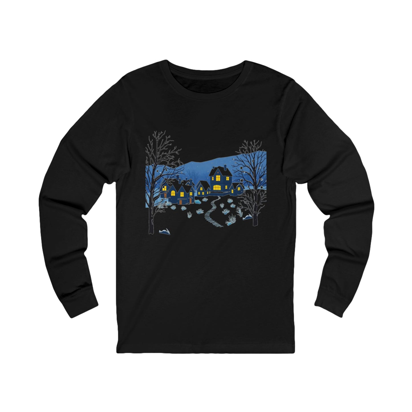 Silent Night Mysteries Unisex Long Sleeve Holiday Tee