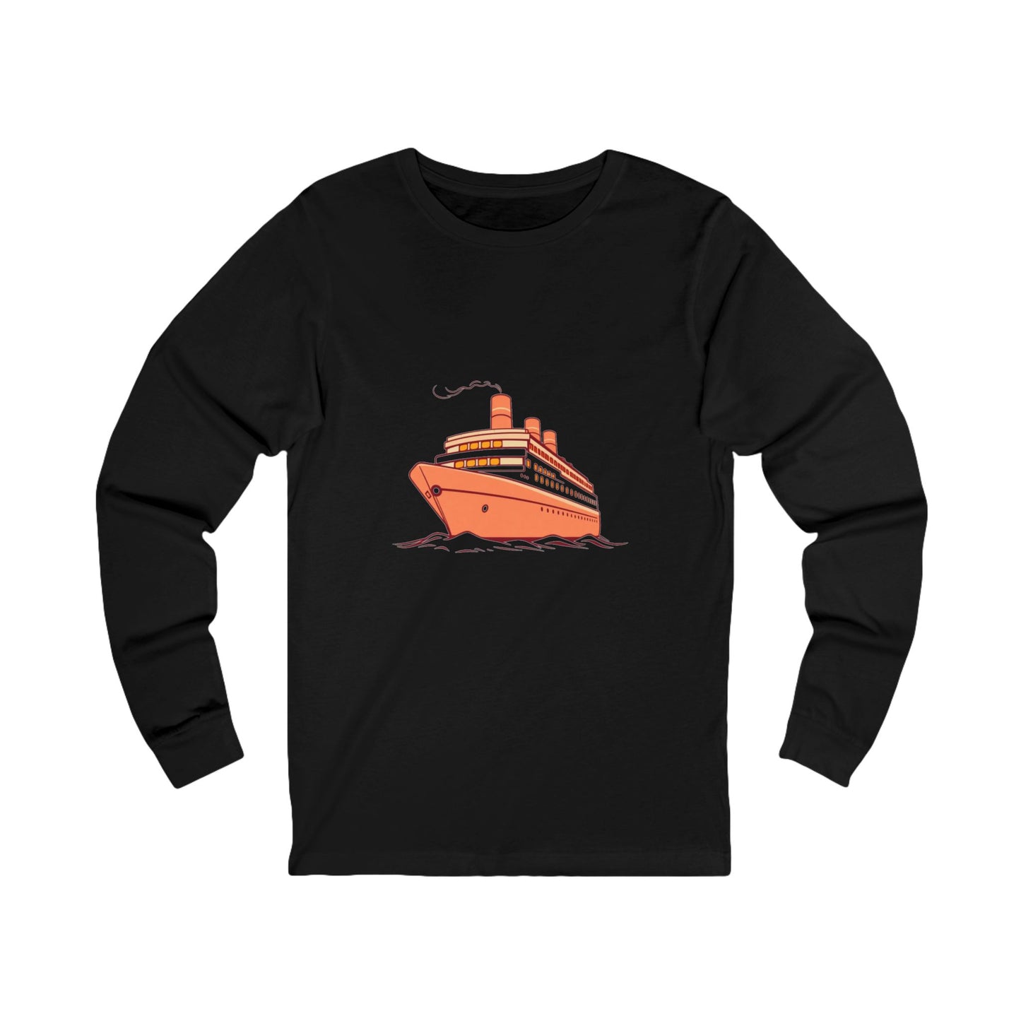 Vintage Cruise Dreams Long Sleeve Tee | Retro Ship Art