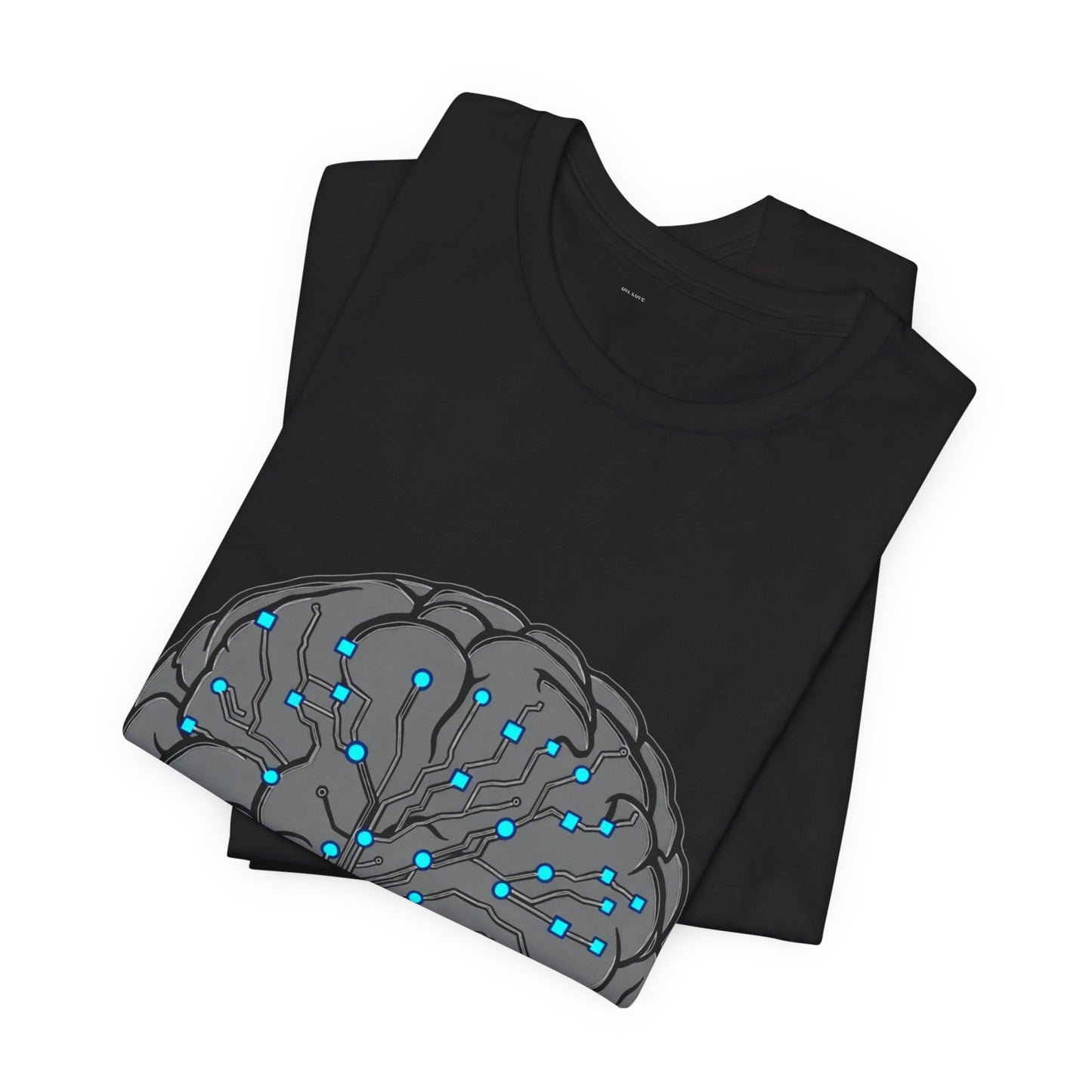 Neural Circuit Brain Tee - Tech Biology Graphic T-Shirt
