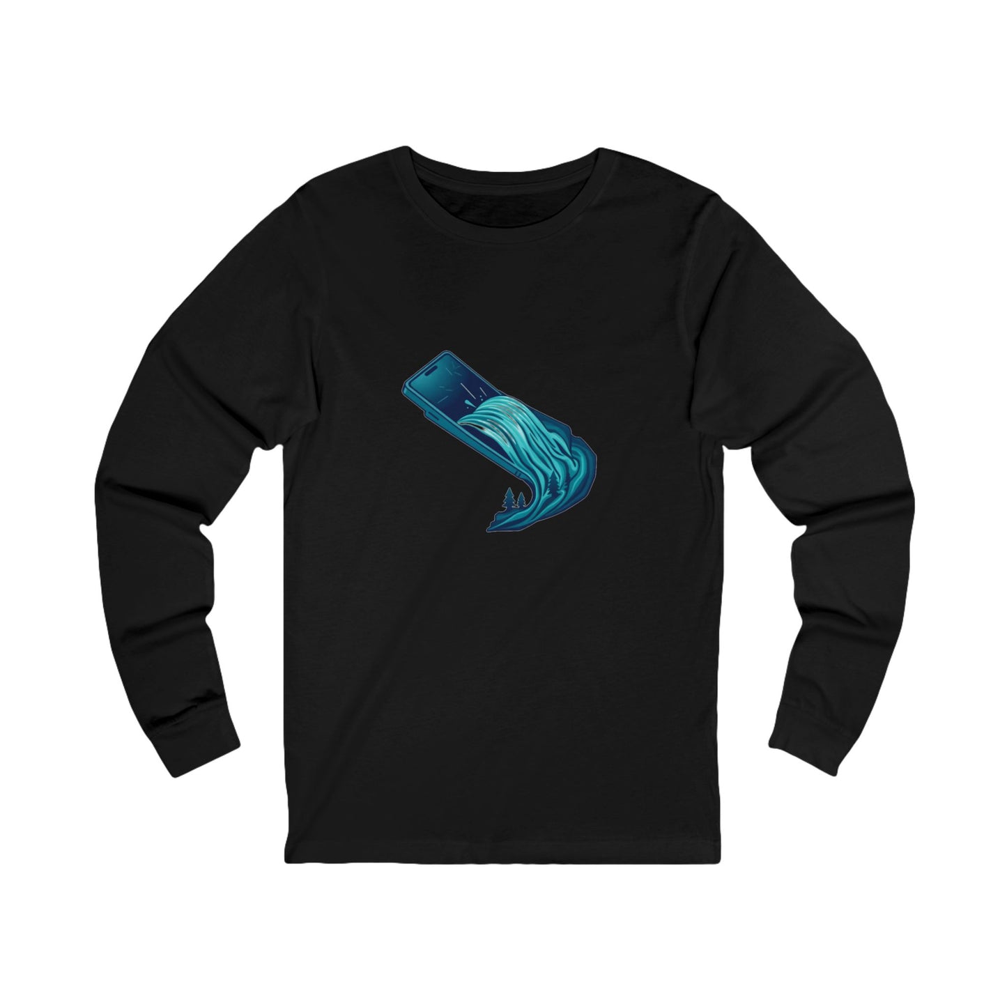 Digital Detox Long Sleeve Tee - Unplug Recharge Design