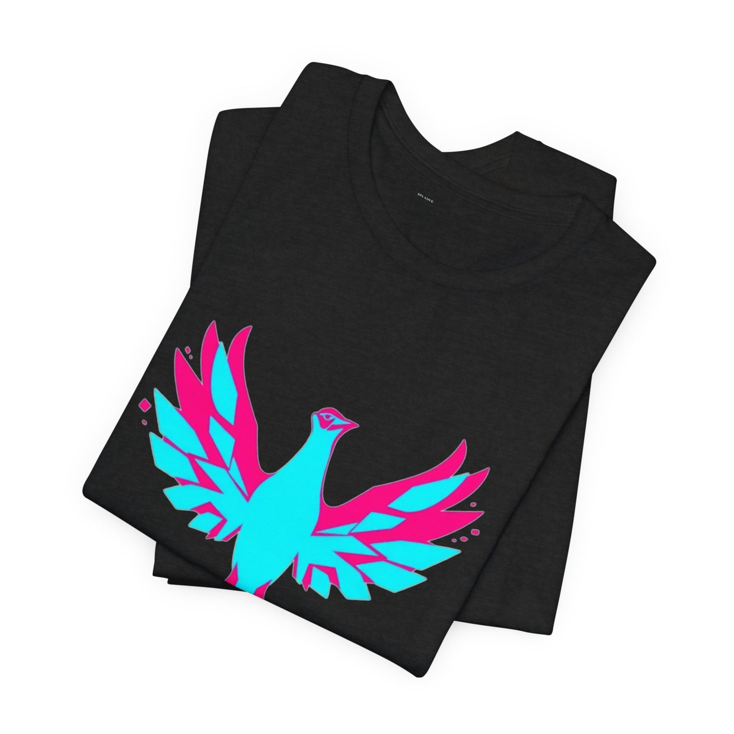 Glitch Phoenix Tee - Gaming Graphic T-Shirt Unisex