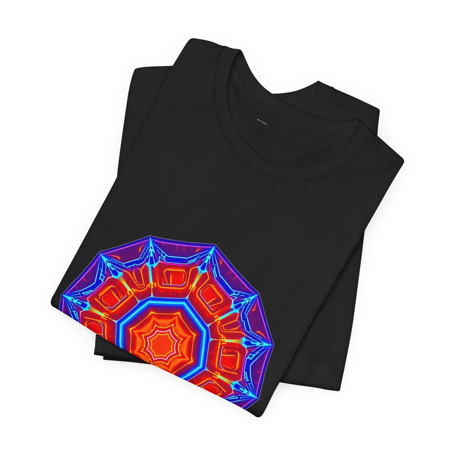 Quantum Glitch Portal Gaming Tee - Geometric Unisex Shirt