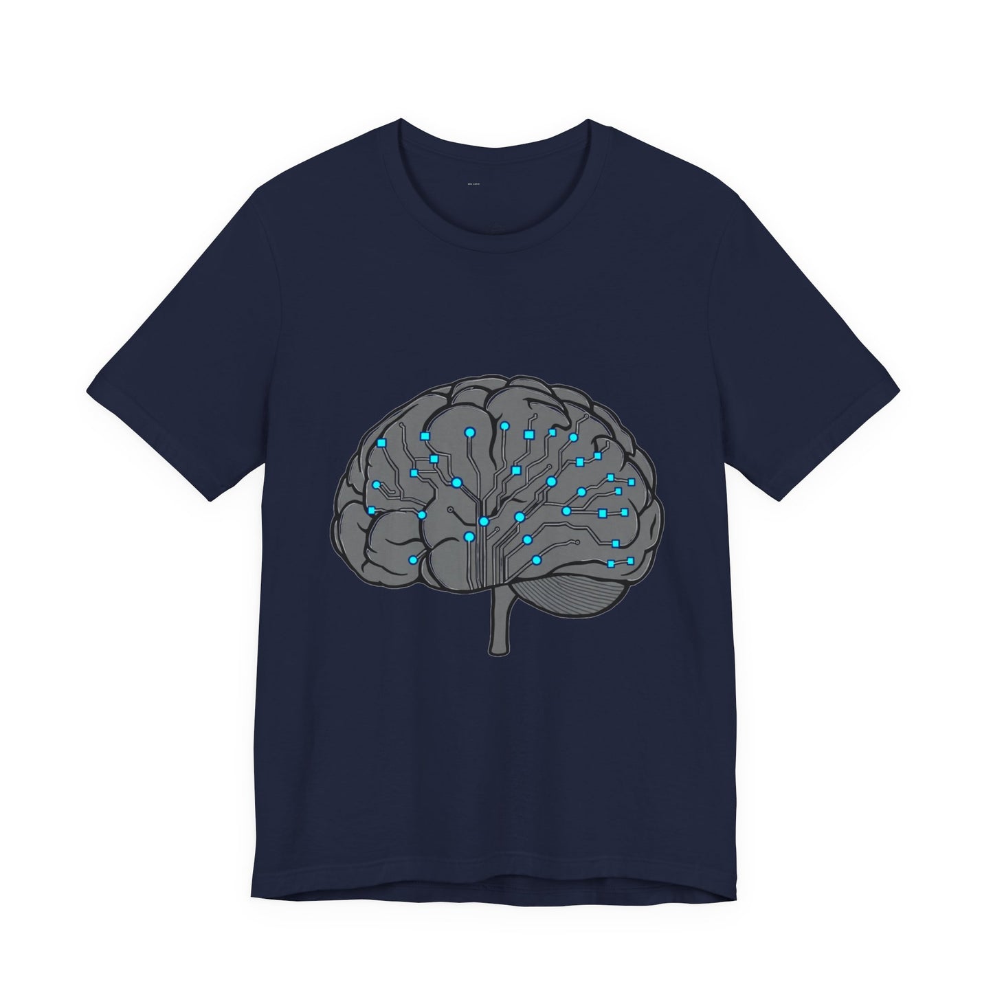 Neural Circuit Brain Tee - Tech Biology Graphic T-Shirt