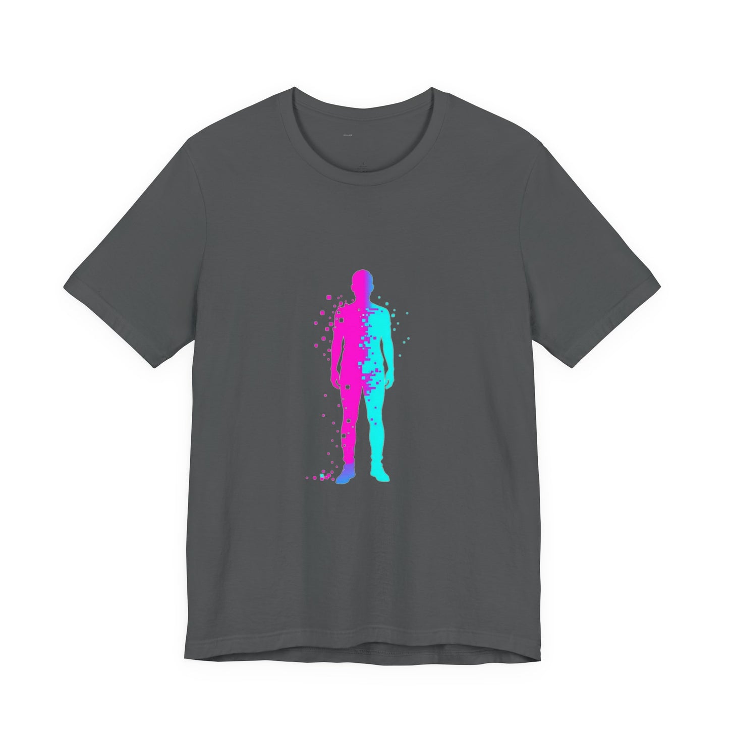 Glitched Reality Tee - Pixel Art Distorted Human Design
