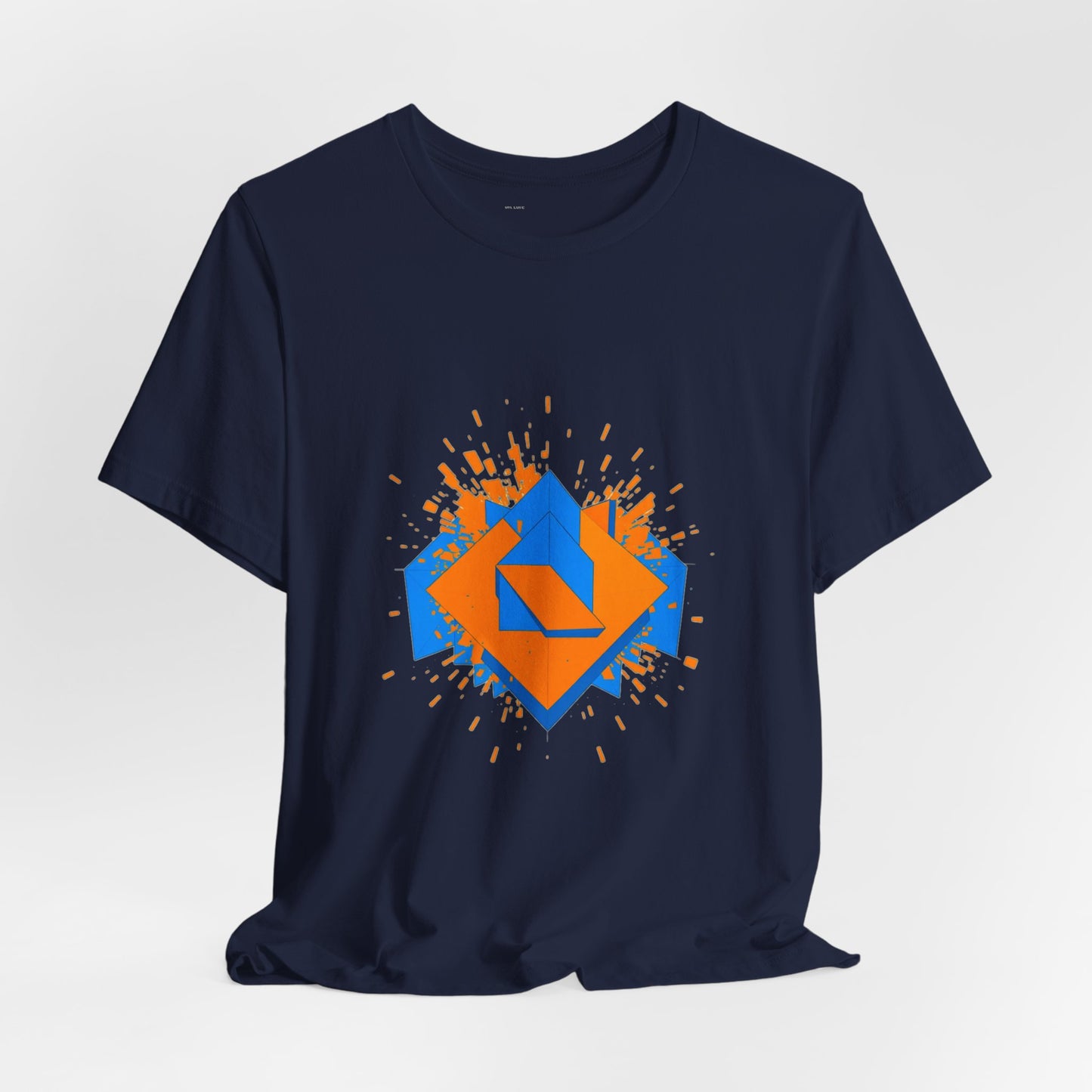 Geometric Reality Check Unisex Tee - Abstract Art Shirt