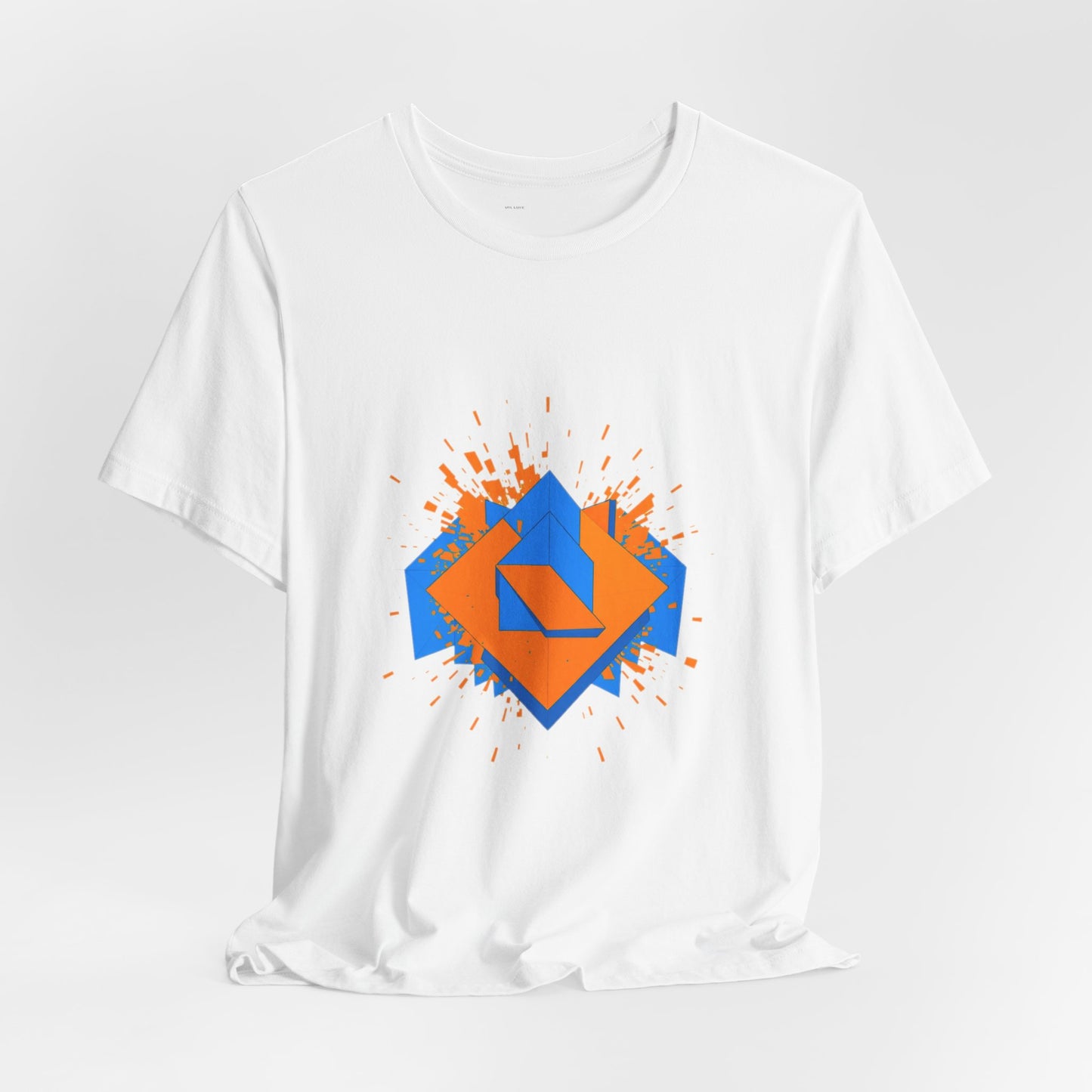 Geometric Reality Check Unisex Tee - Abstract Art Shirt