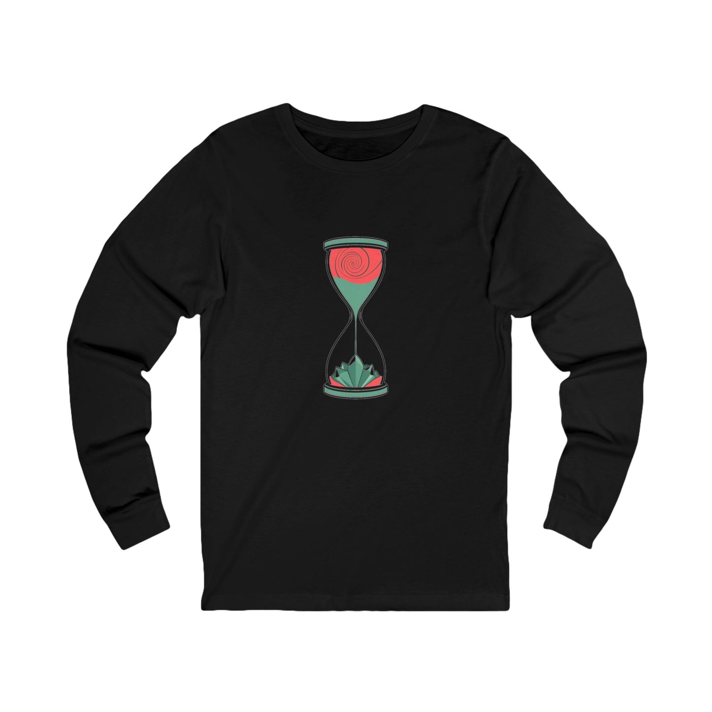 Era Shift Vibes Unisex Long Sleeve Tee - Electric Coral