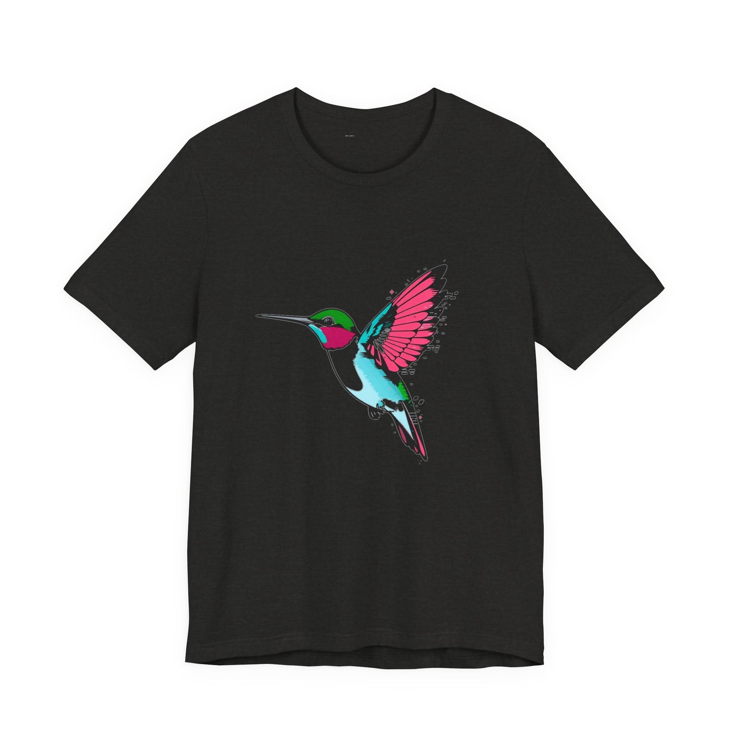 Infinite Feed Frenzy Glitch Hummingbird Tee - Unisex