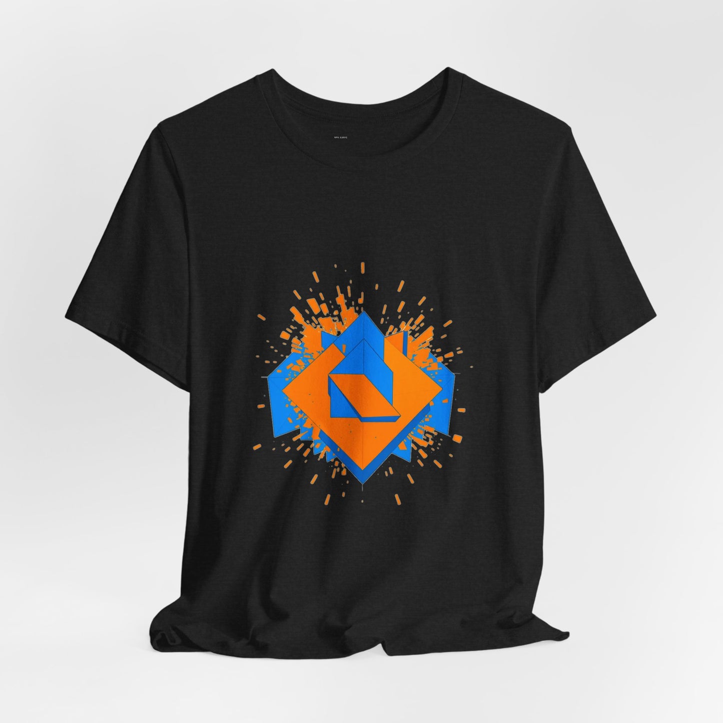 Geometric Reality Check Unisex Tee - Abstract Art Shirt