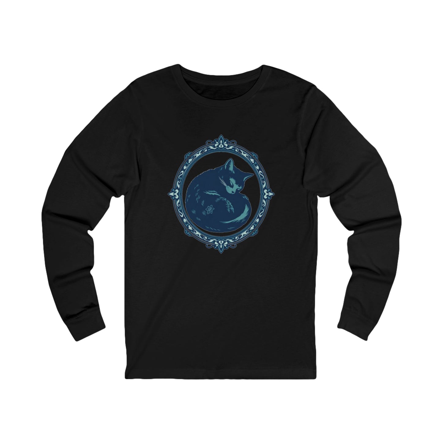 Midnight Memories Cat Tee - Vintage Long Sleeve Shirt