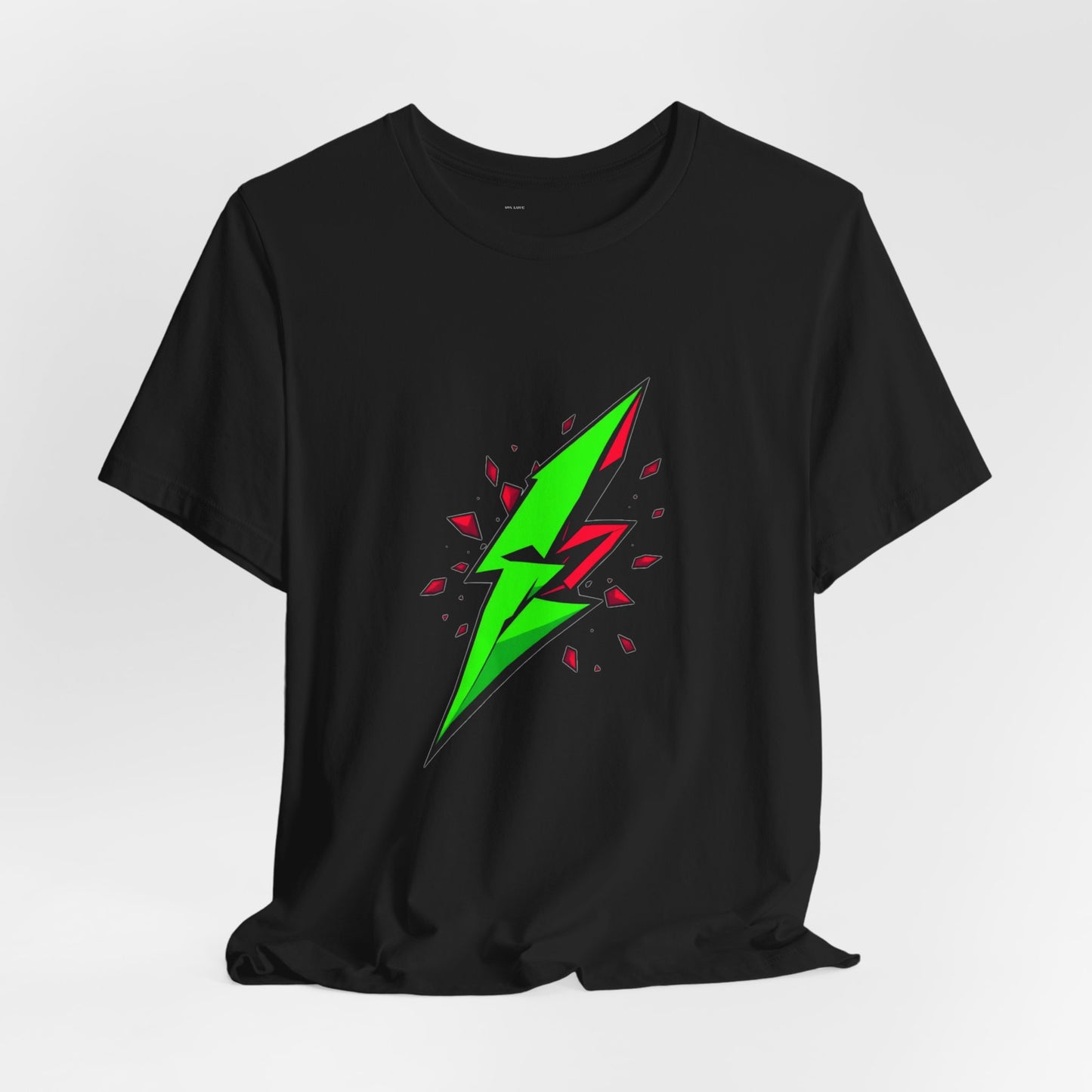 Rebel Pulse Geometric Lightning Bolt Tee - Unisex Jersey
