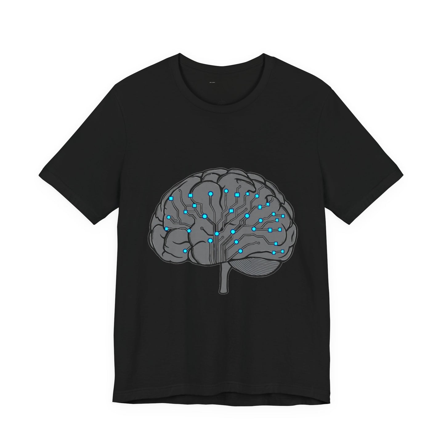 Neural Circuit Brain Tee - Tech Biology Graphic T-Shirt